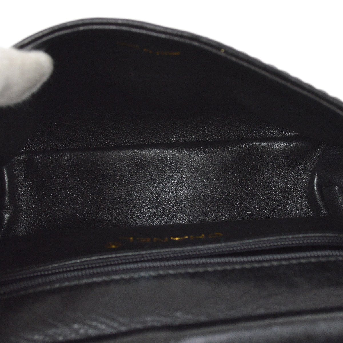 Chanel 1986-1989 Black Sequins Pochette