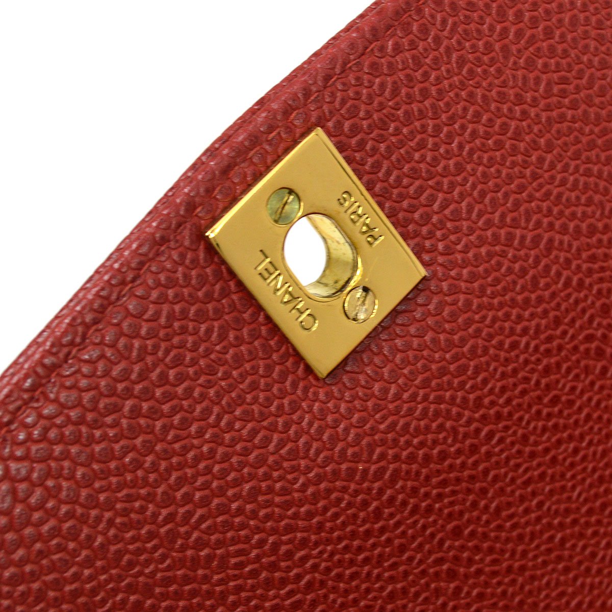 Chanel 1994-1996 Red Caviar Medium Diana Flap Bag