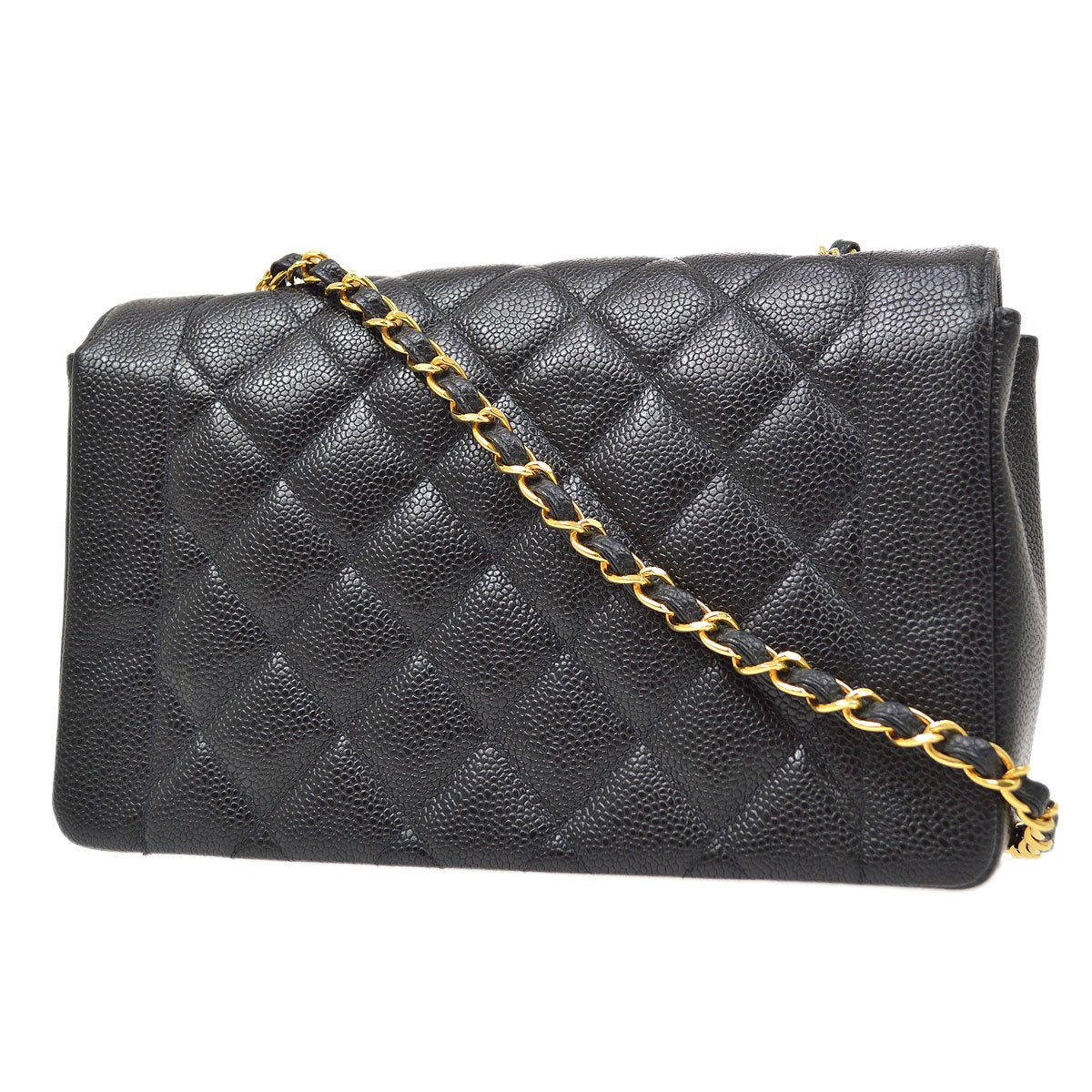 CHANEL 1994-1996 Black Caviar Diana Medium