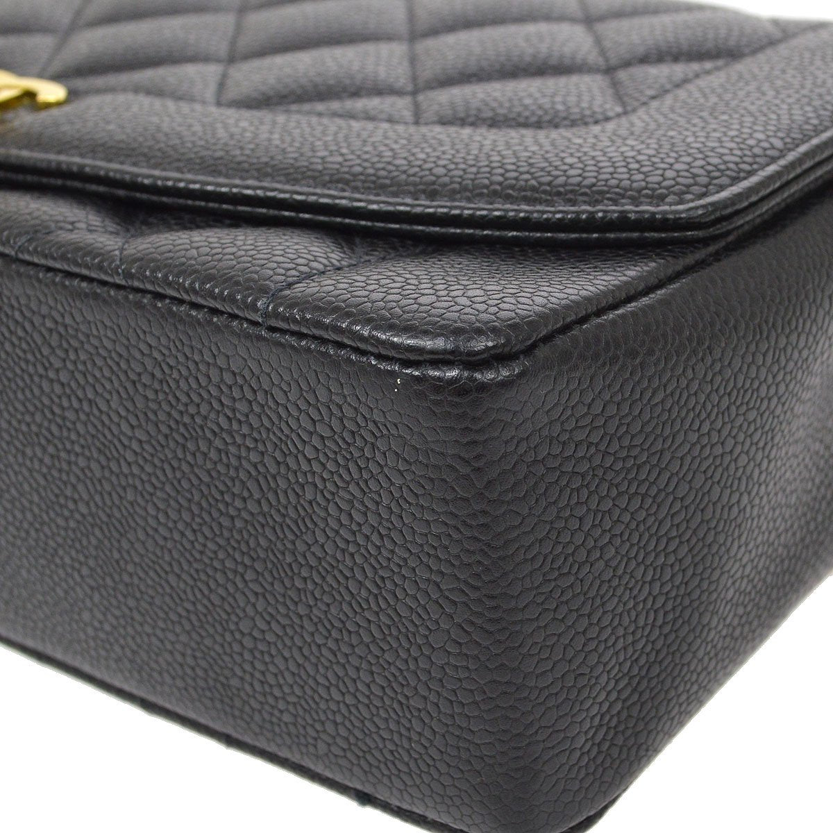 CHANEL 1994-1996 Black Caviar Diana Medium
