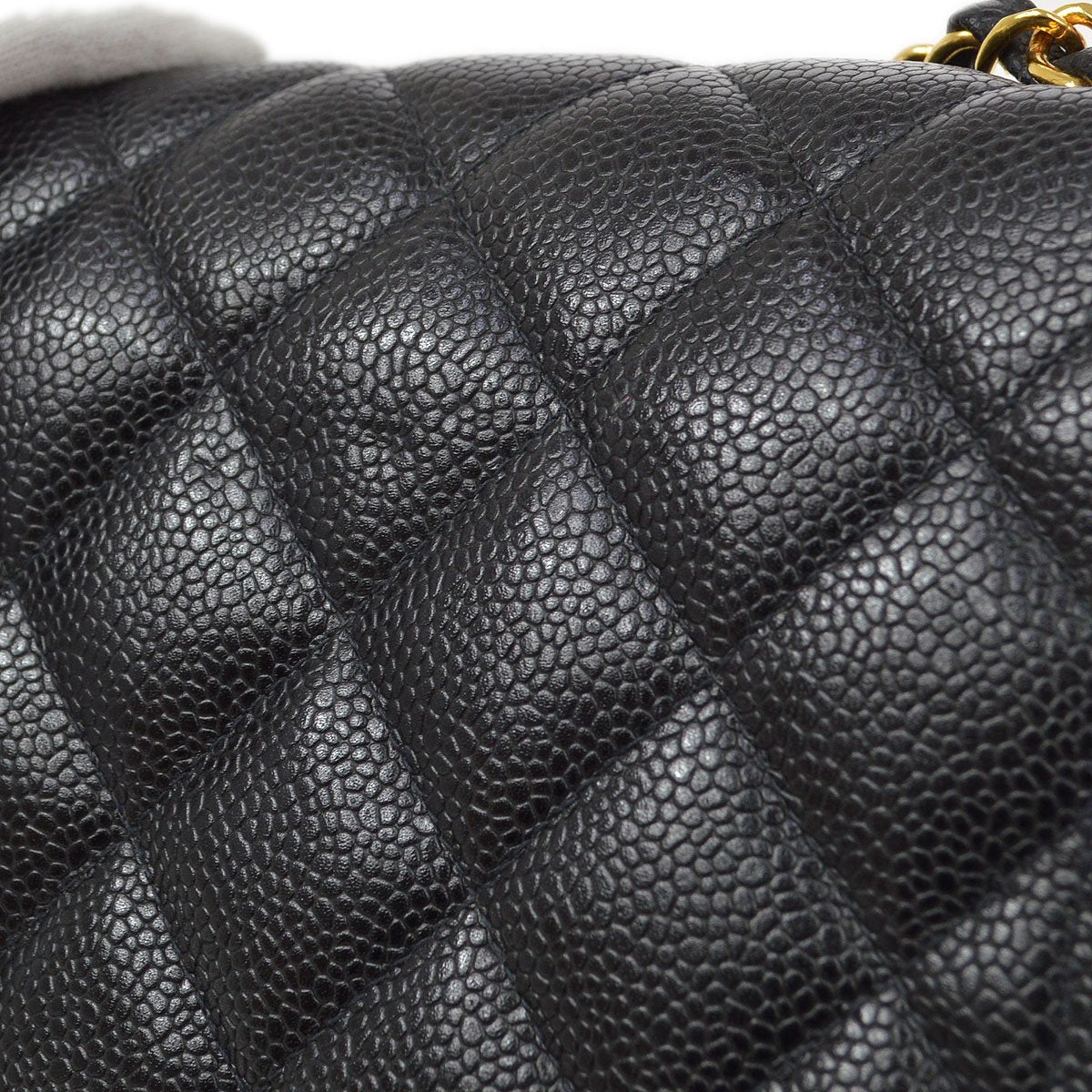 CHANEL 1994-1996 Black Caviar Diana Medium