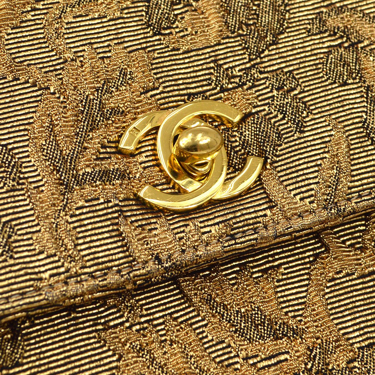 CHANEL * 1997-1999 Floral-Jacquard Handbag