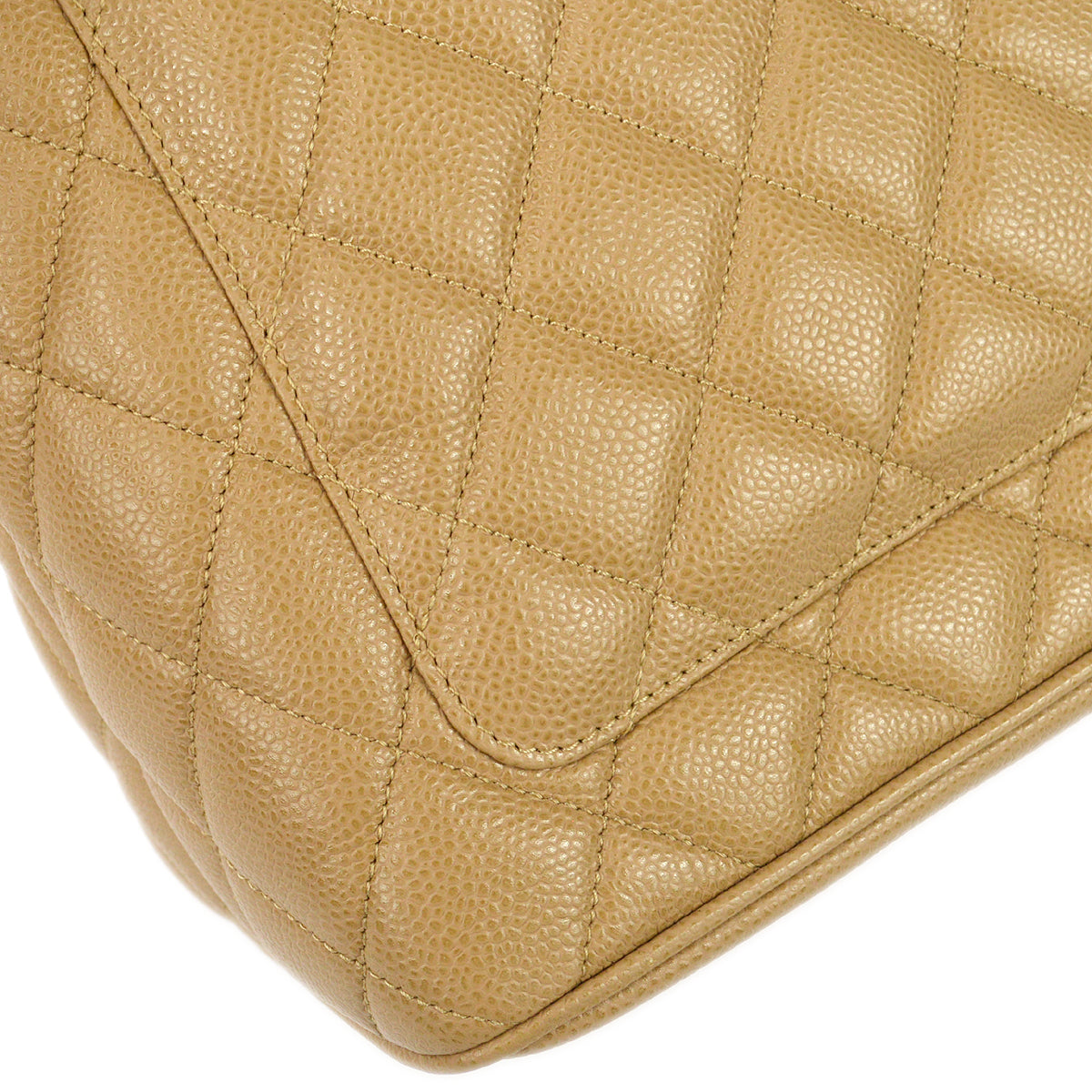 Chanel 2001-2003 Medallion Tote Beige Caviar