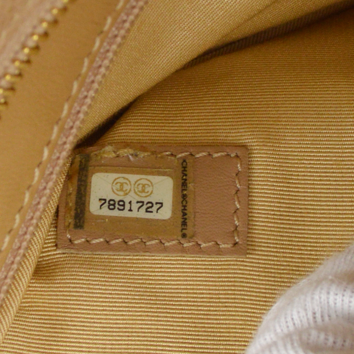 Chanel 2001-2003 Medallion Tote Beige Caviar