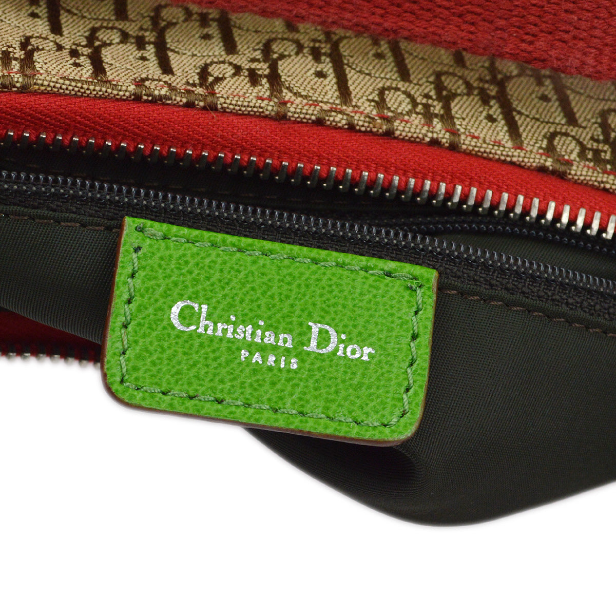 Christian Dior 2004 Rasta-Color Trotter Saddle Shoulder Bag