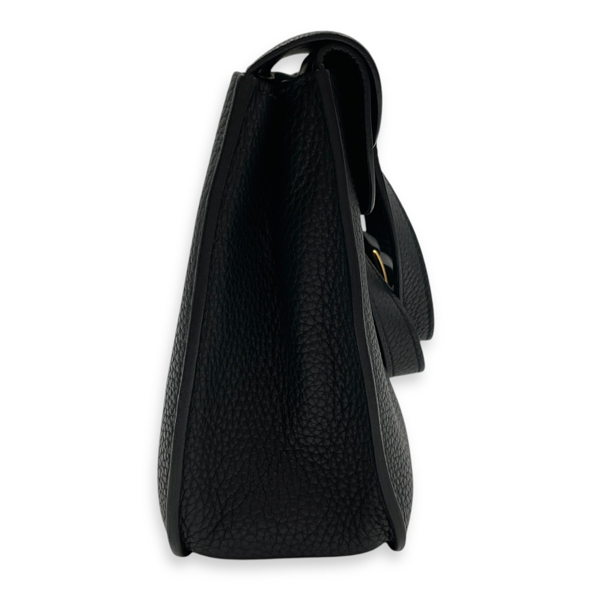 Halzan 25 Black in Clemence, Gold hardware
