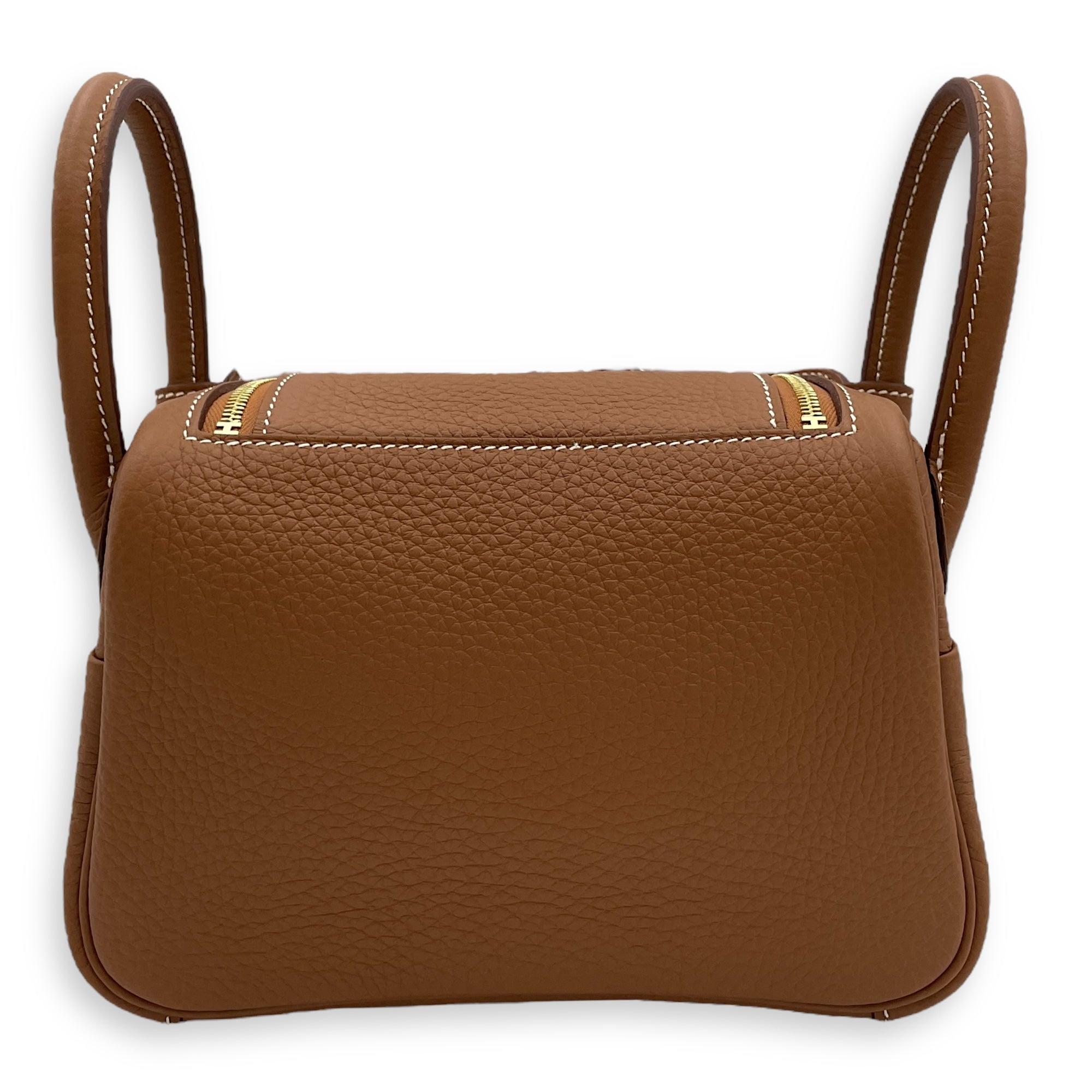 Lindy II Mini Gold in Clemence, Gold hardware
