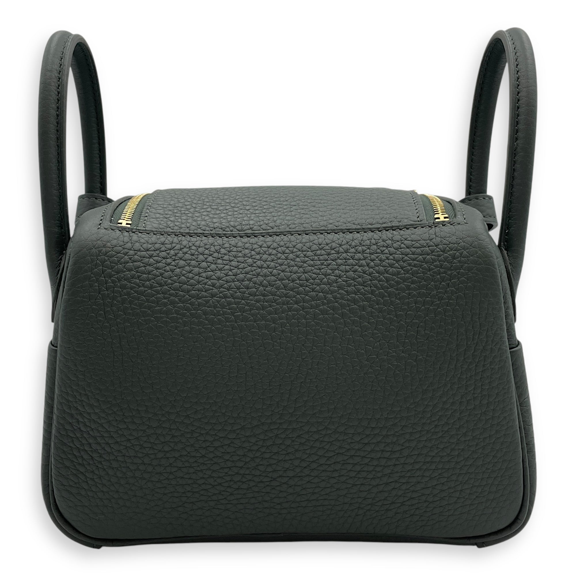 Lindy II Mini Vert Mangrove in Clemence, Gold hardware