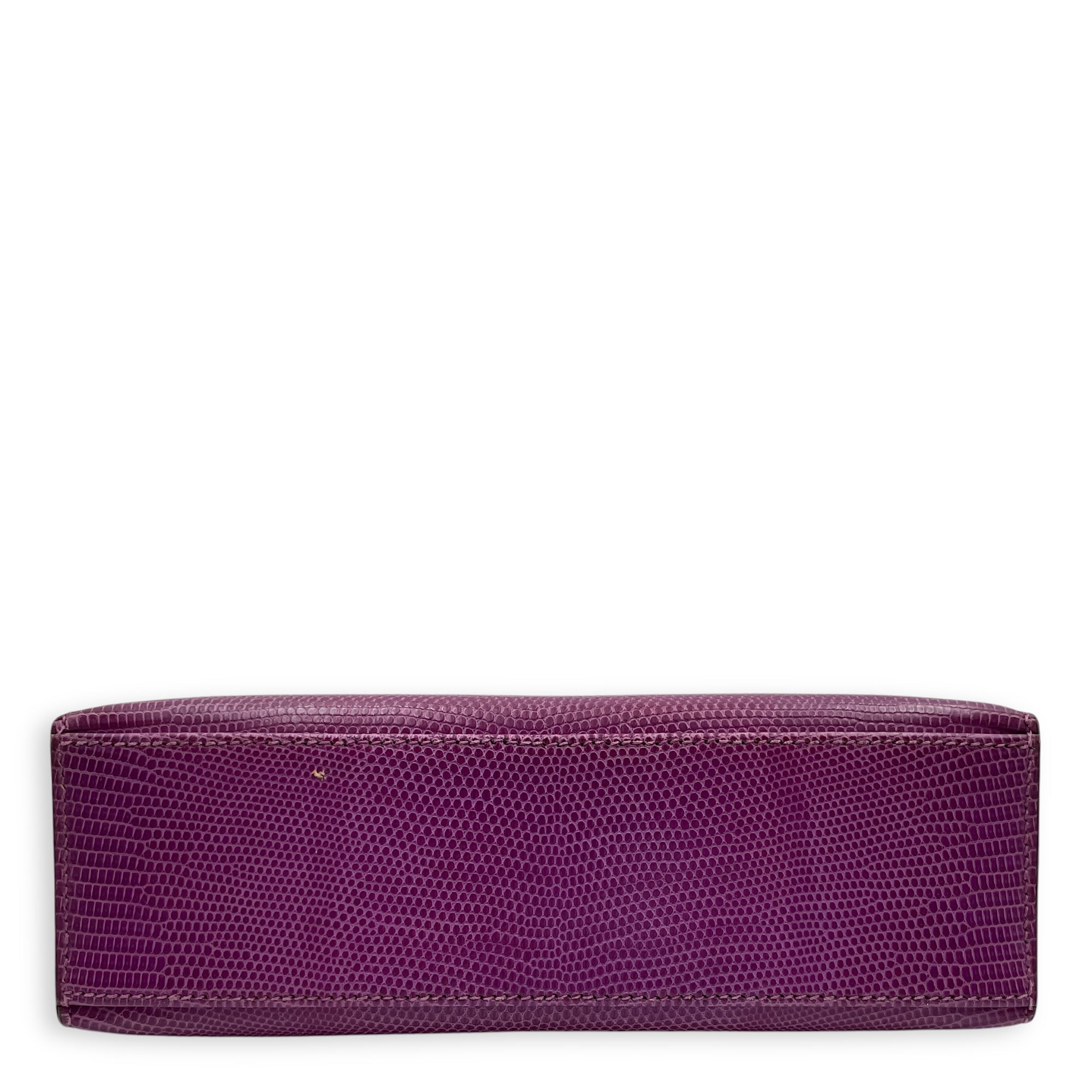 Kelly Pochette Violet in Lizard Varanus Niloticus, Ruthenium hardware