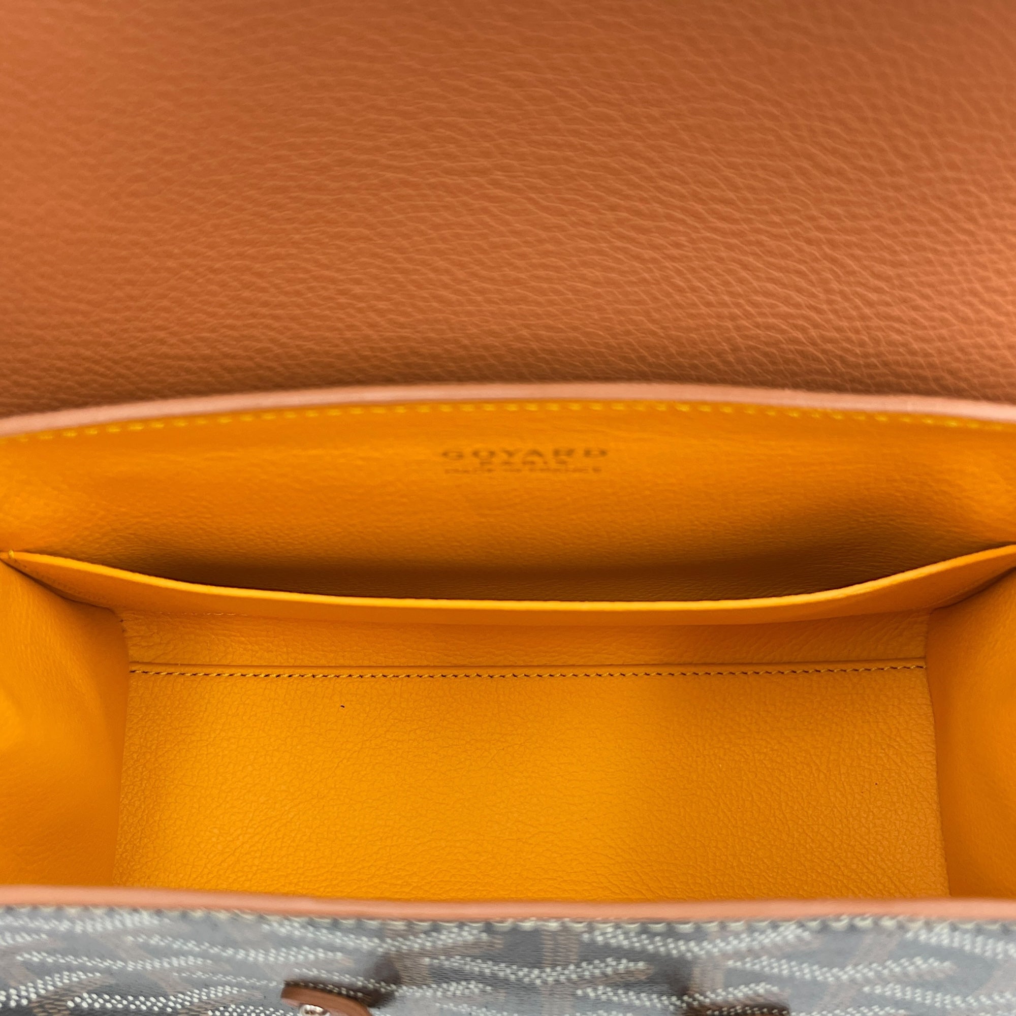 Saigon Souple Mini Brown Shoulder Bag in Canvas, Palladium hardware