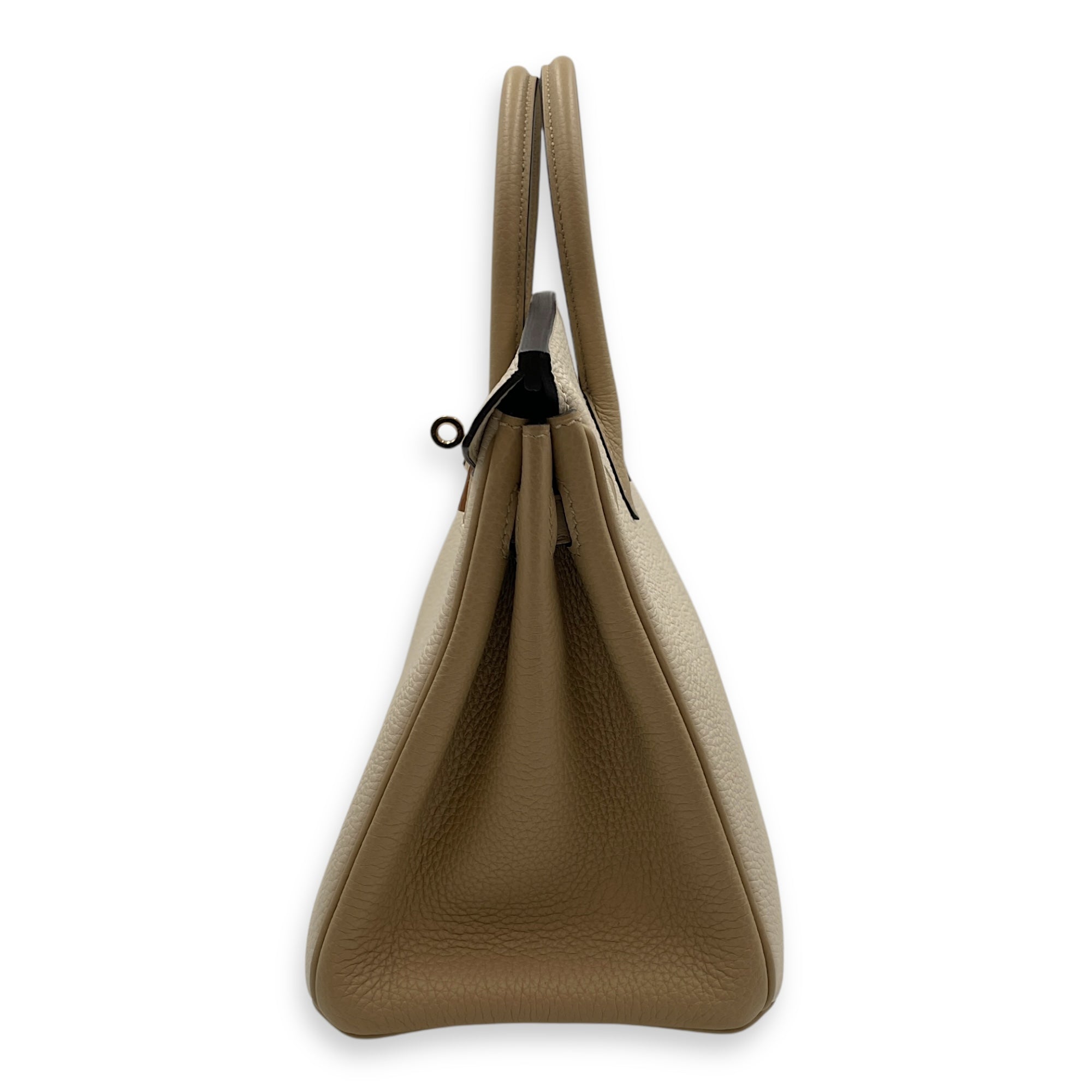 HSS Birkin 25 Craie/Trench in Togo, Permabrass hardware