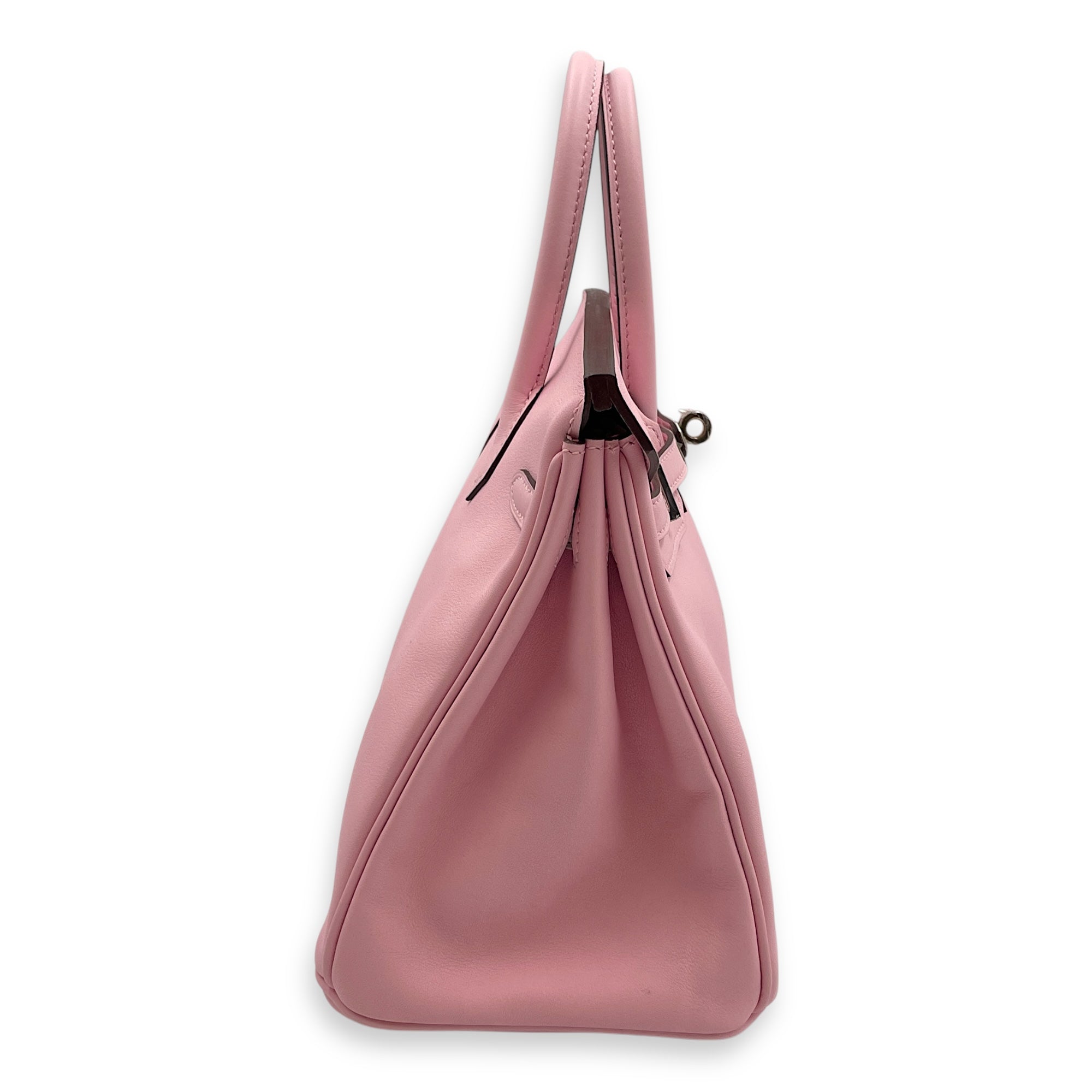 Birkin 25 Rose Sakura in Swift, Palladium hardware