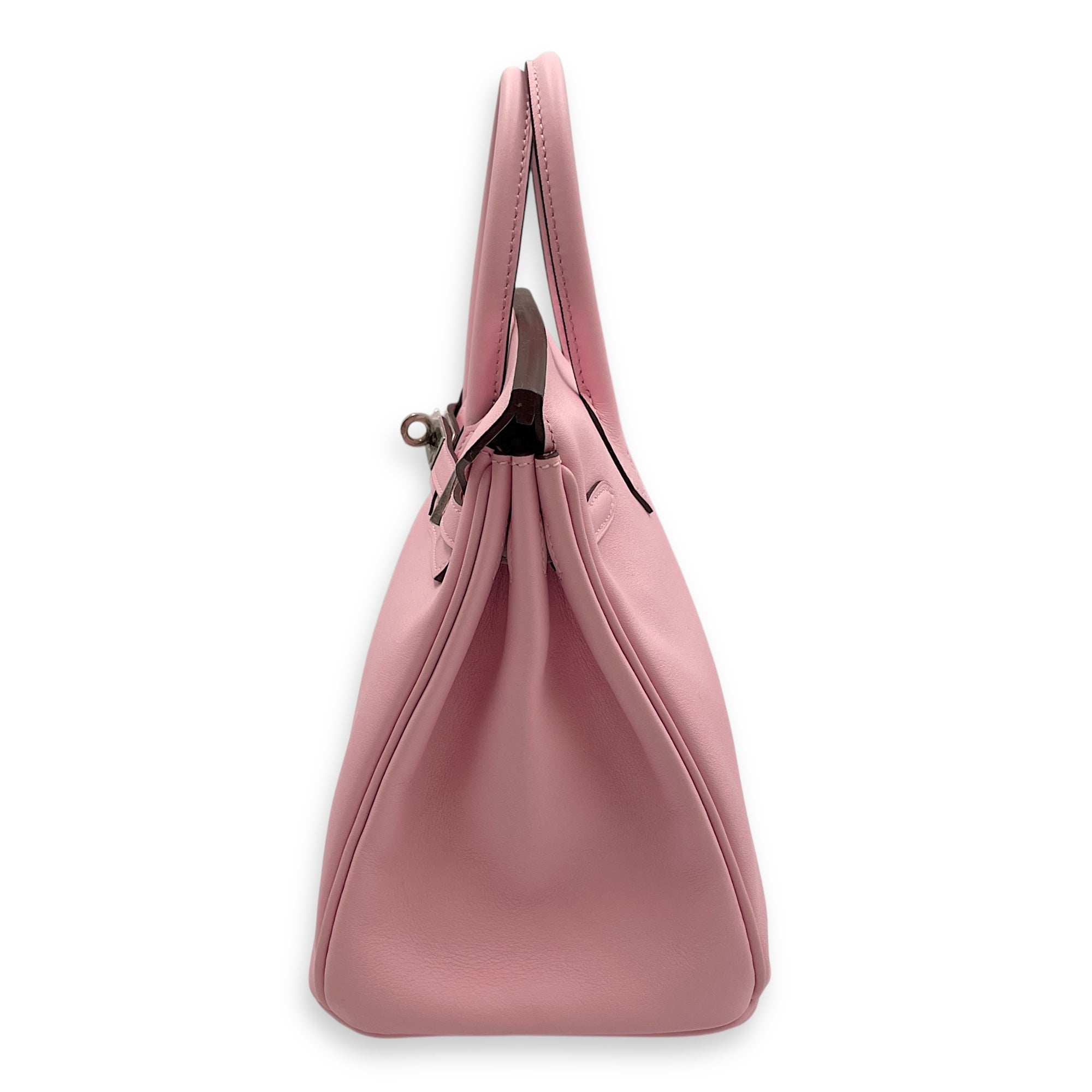 Birkin 25 Rose Sakura in Swift, Palladium hardware