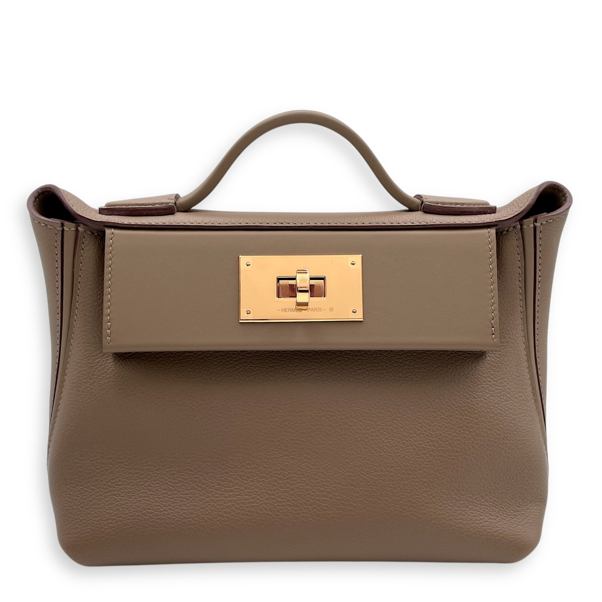 24/24-21 Etoupe in Swift/Evercolor, Gold hardware