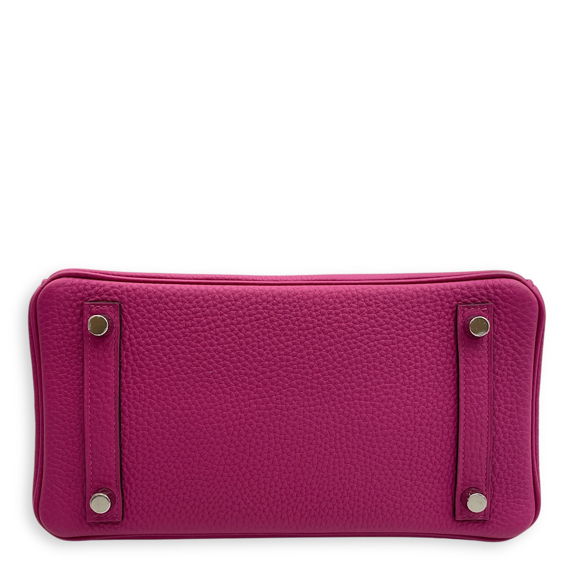 Birkin 25 Rose Pourpre in Togo, Palladium hardware