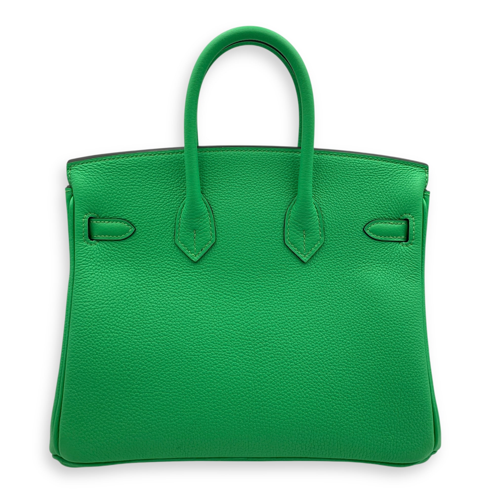Birkin 25 Vert Comics in Togo, Palladium hardware