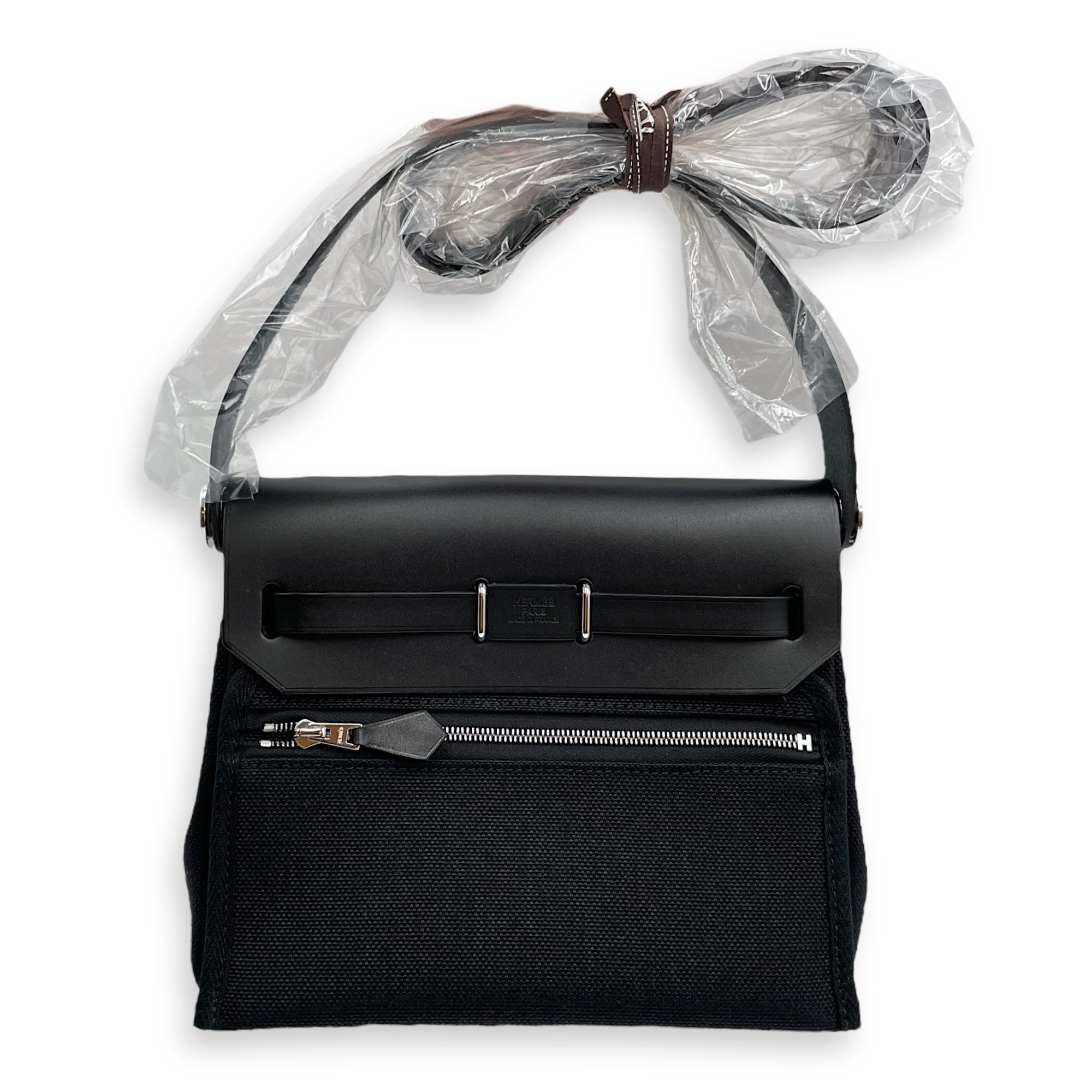 Herbag 20 Black in Vache Hunter/Toile, Palladium hardware