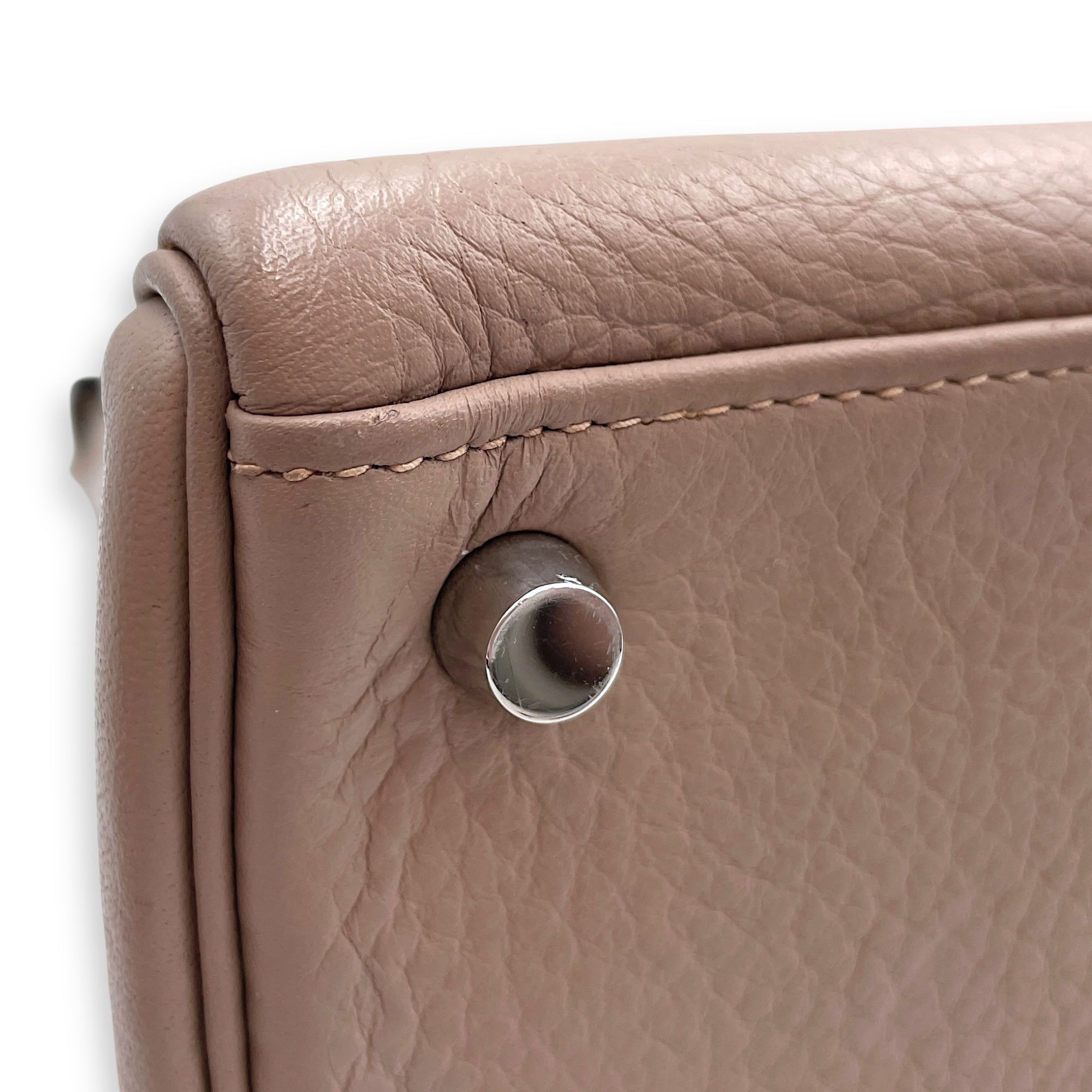Kelly 32 Gris Tourterelle in Clemence, Palladium hardware