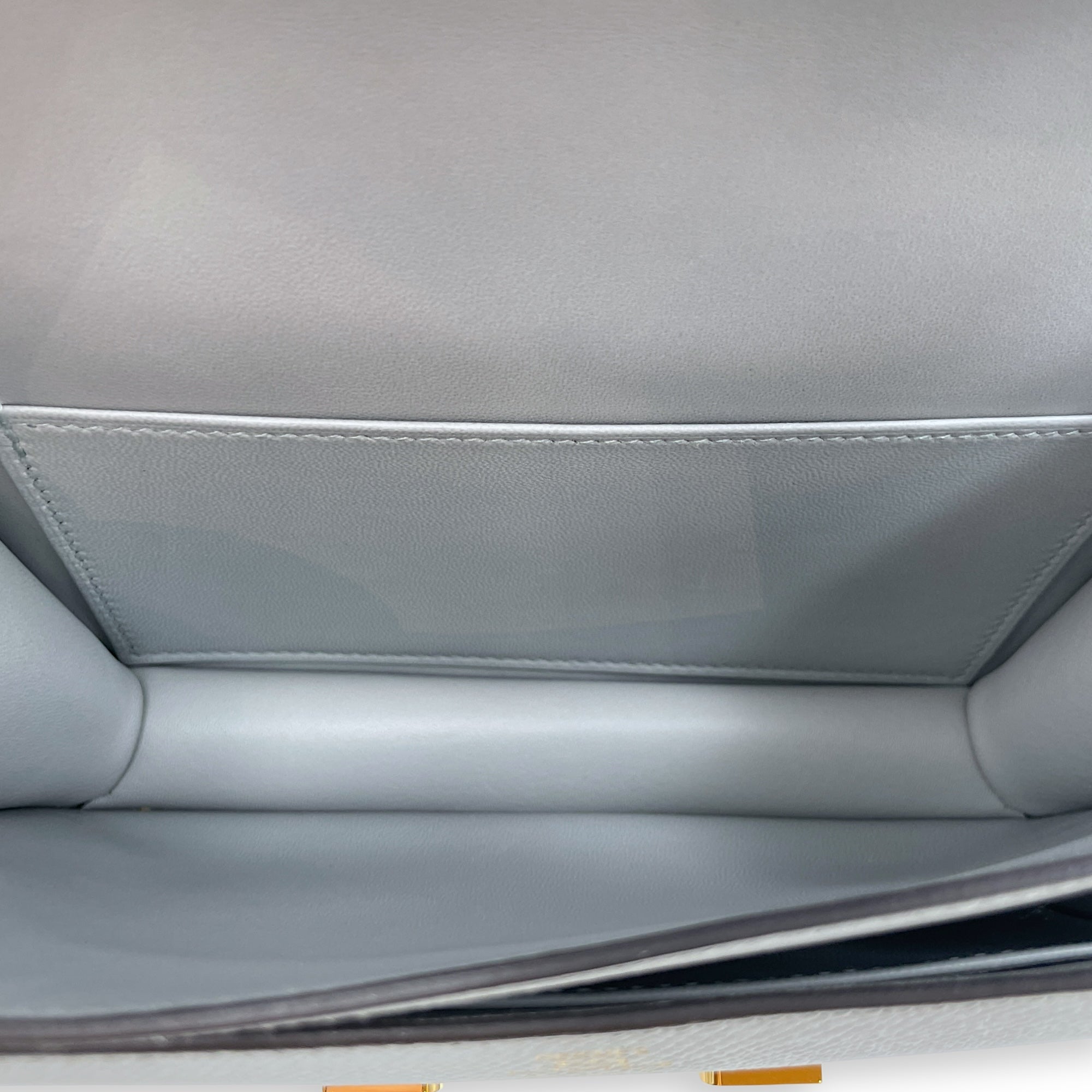 Constance 18 Blue Glacier in Epsom, Gold hardware