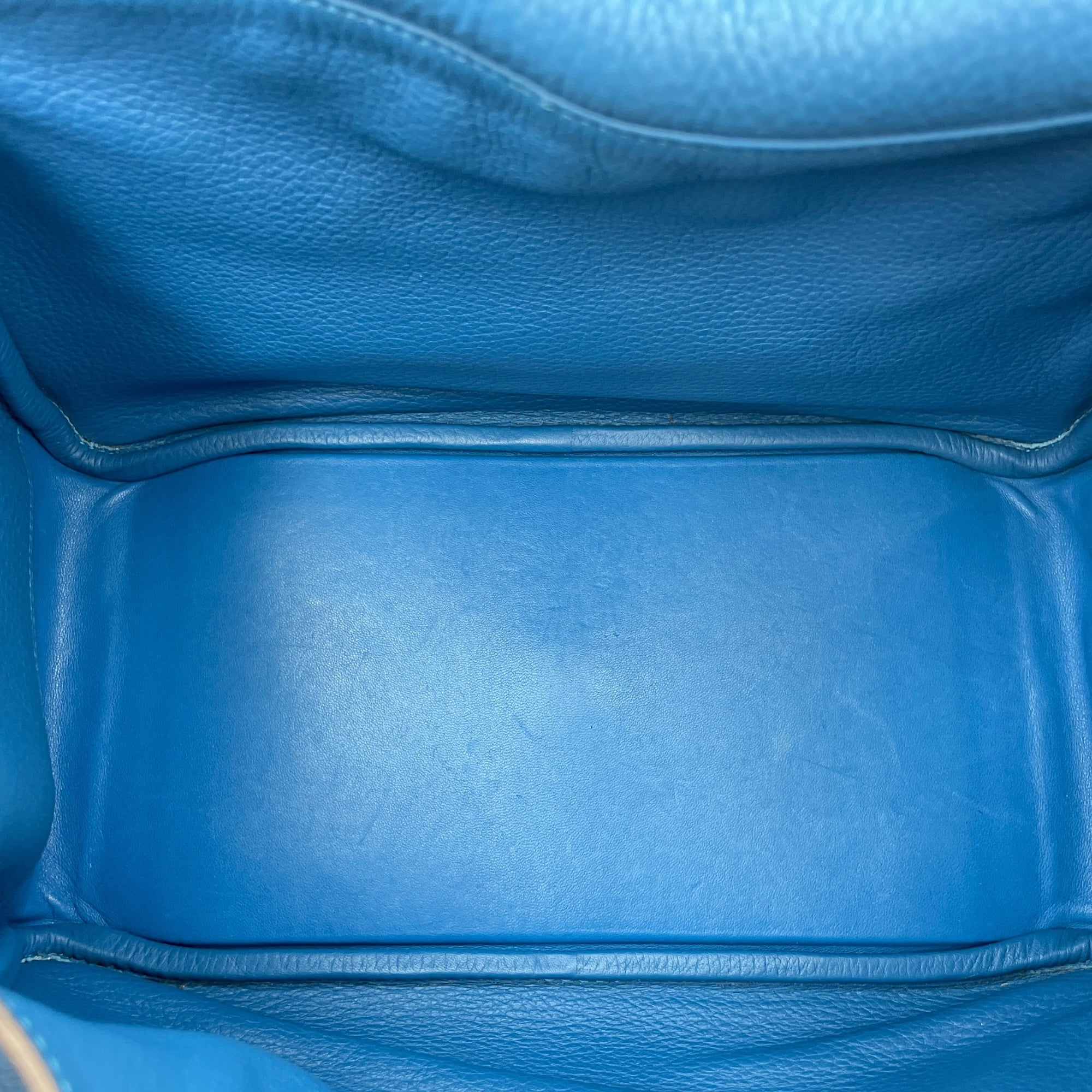 Lindy 30 Blue Mykonos in Clemence, Palladium hardware