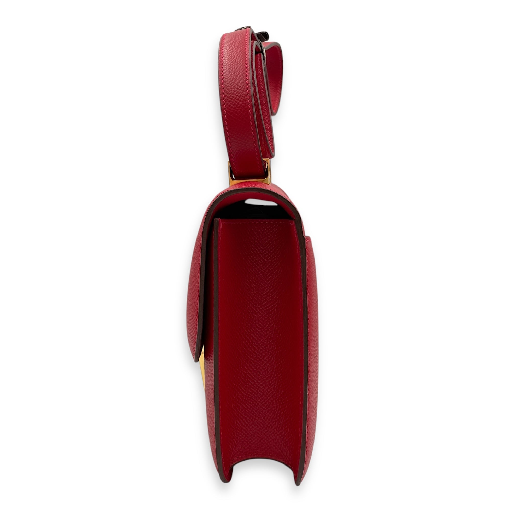 Constance 1 24 Rouge Casaque in Epsom, Gold hardware