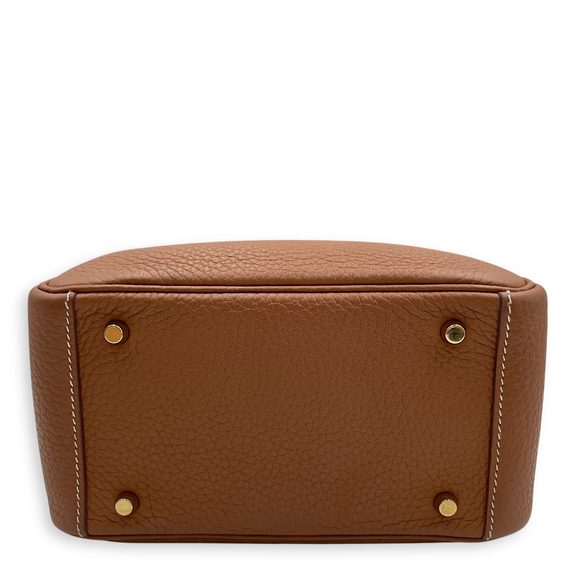 Lindy Mini Gold in Clemence, Gold hardware