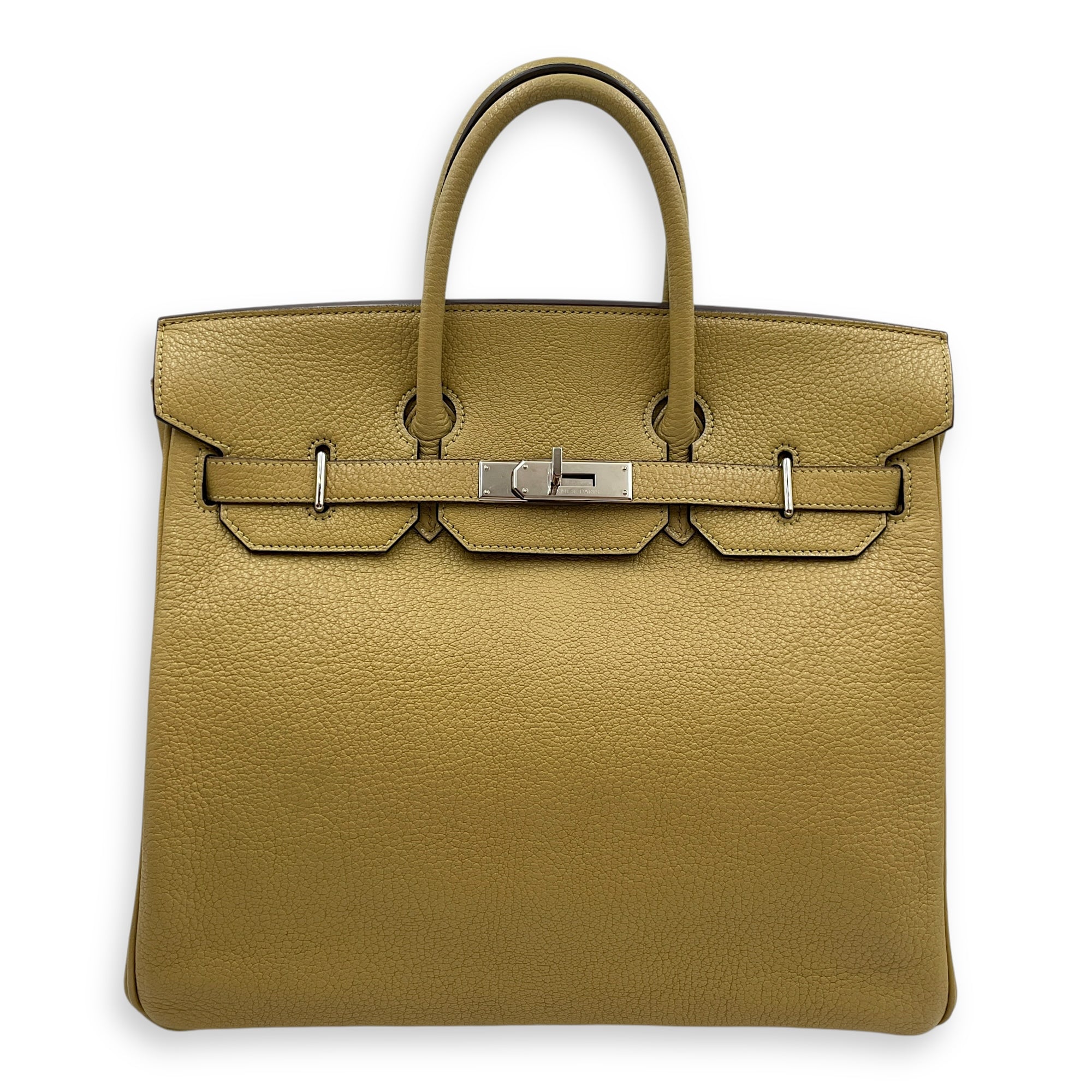 HAC 32 Chartreuse in Chevre Mysore, Palladium hardware