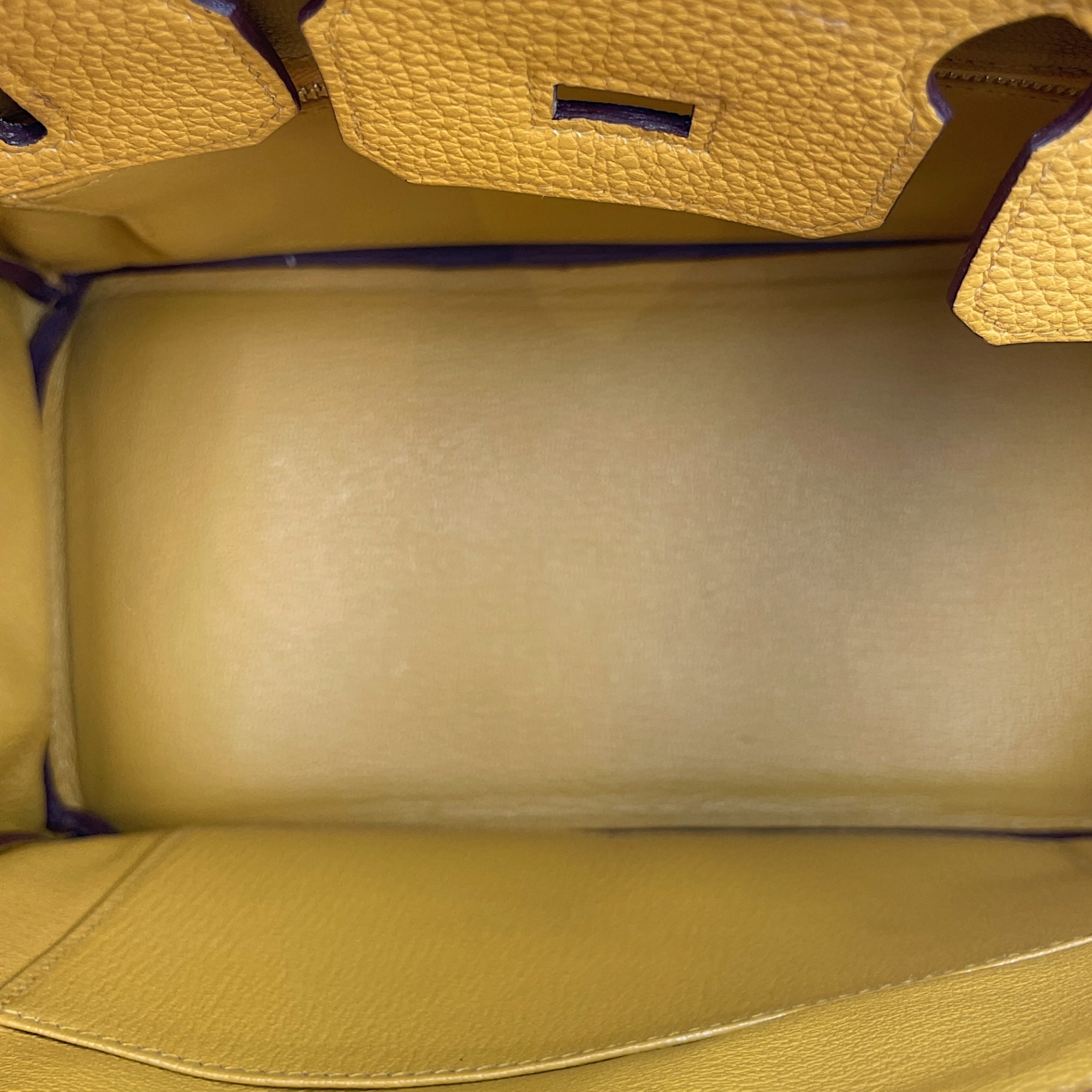 Birkin 25 Jaune Ambre in Togo, Gold hardware
