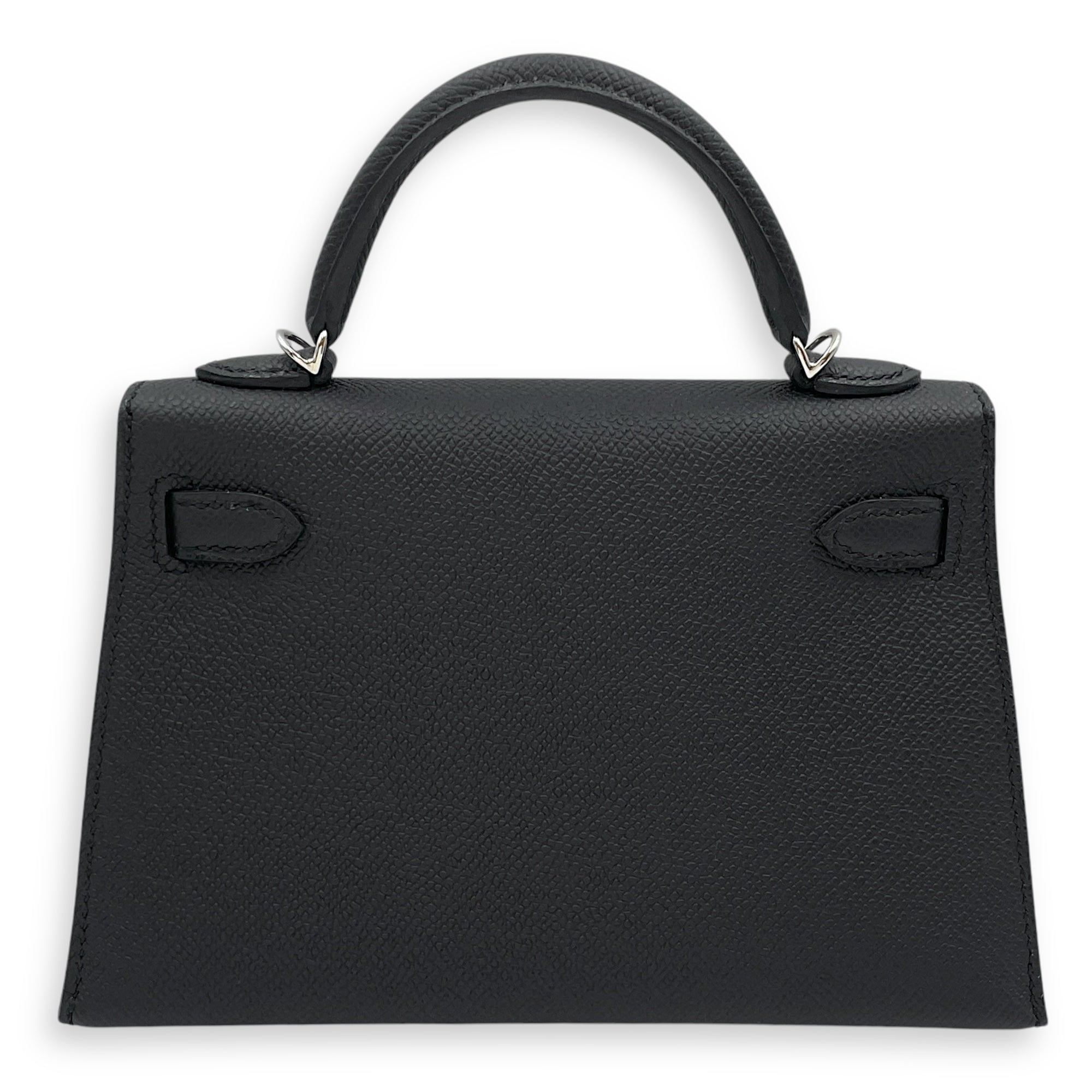 Sellier Kelly 20 Black Electrum in Epsom, Electrum hardware