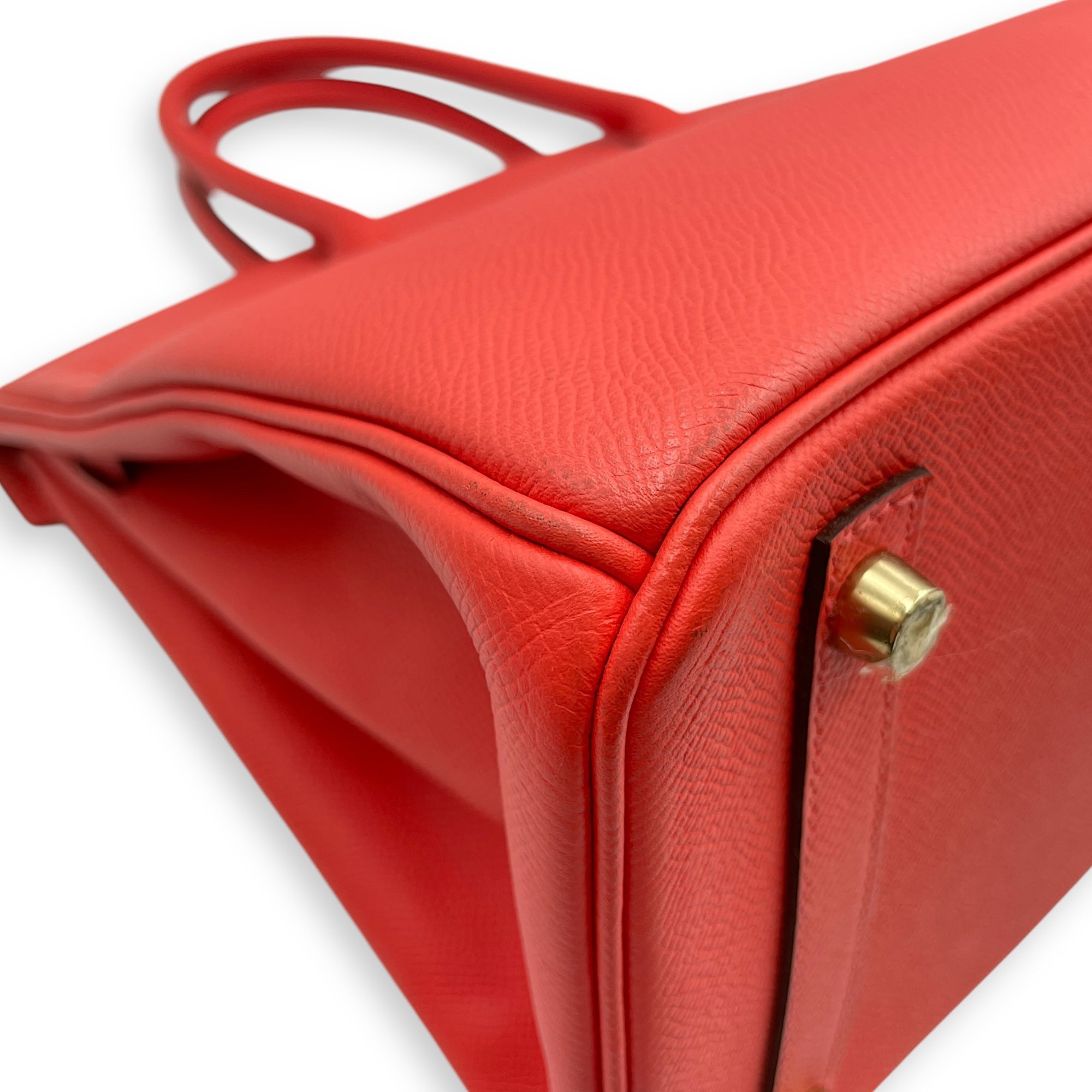 Birkin 30 Rose Jaipur in Epsom, Gold hardware