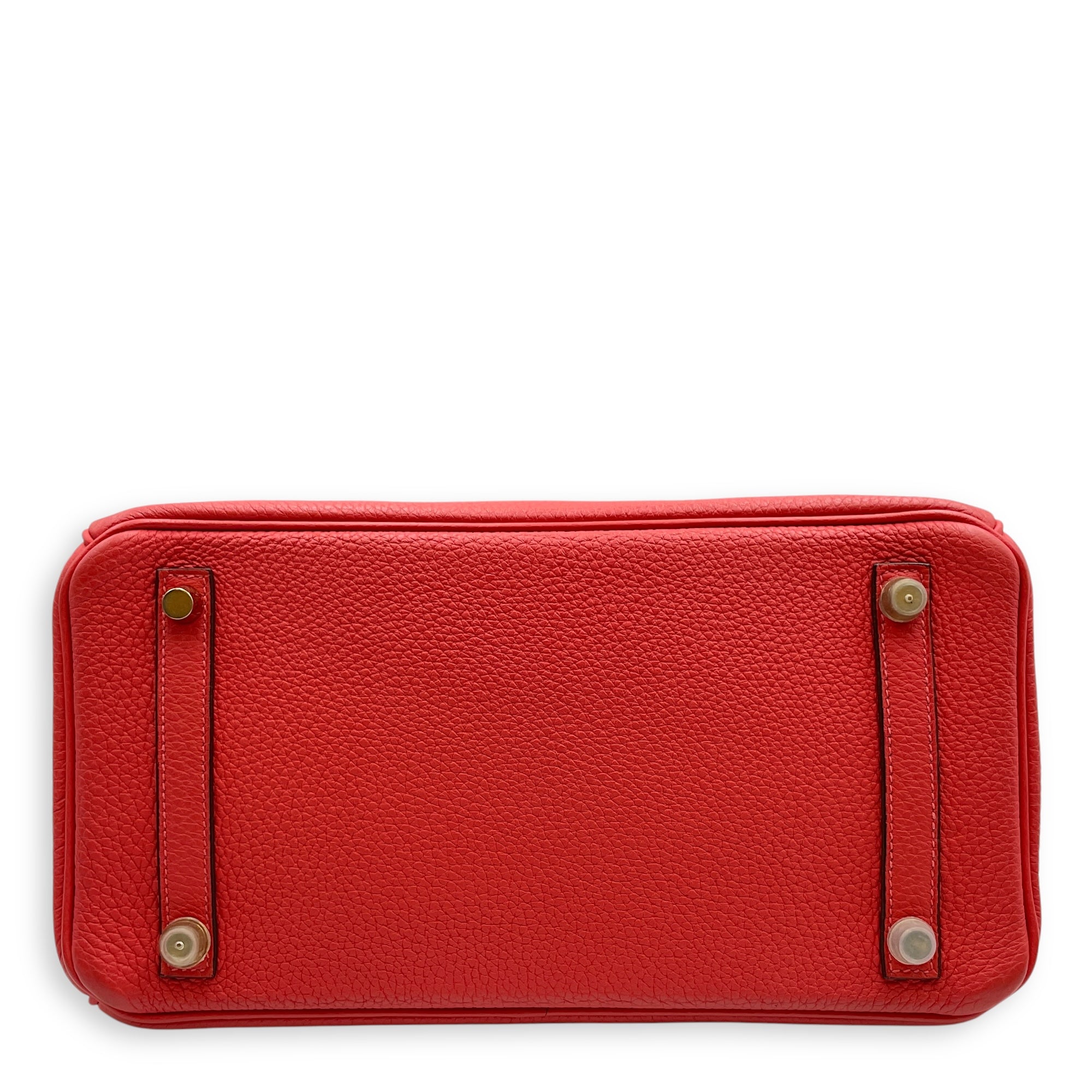 Birkin 30 Rouge Pivoine in Togo, Gold hardware