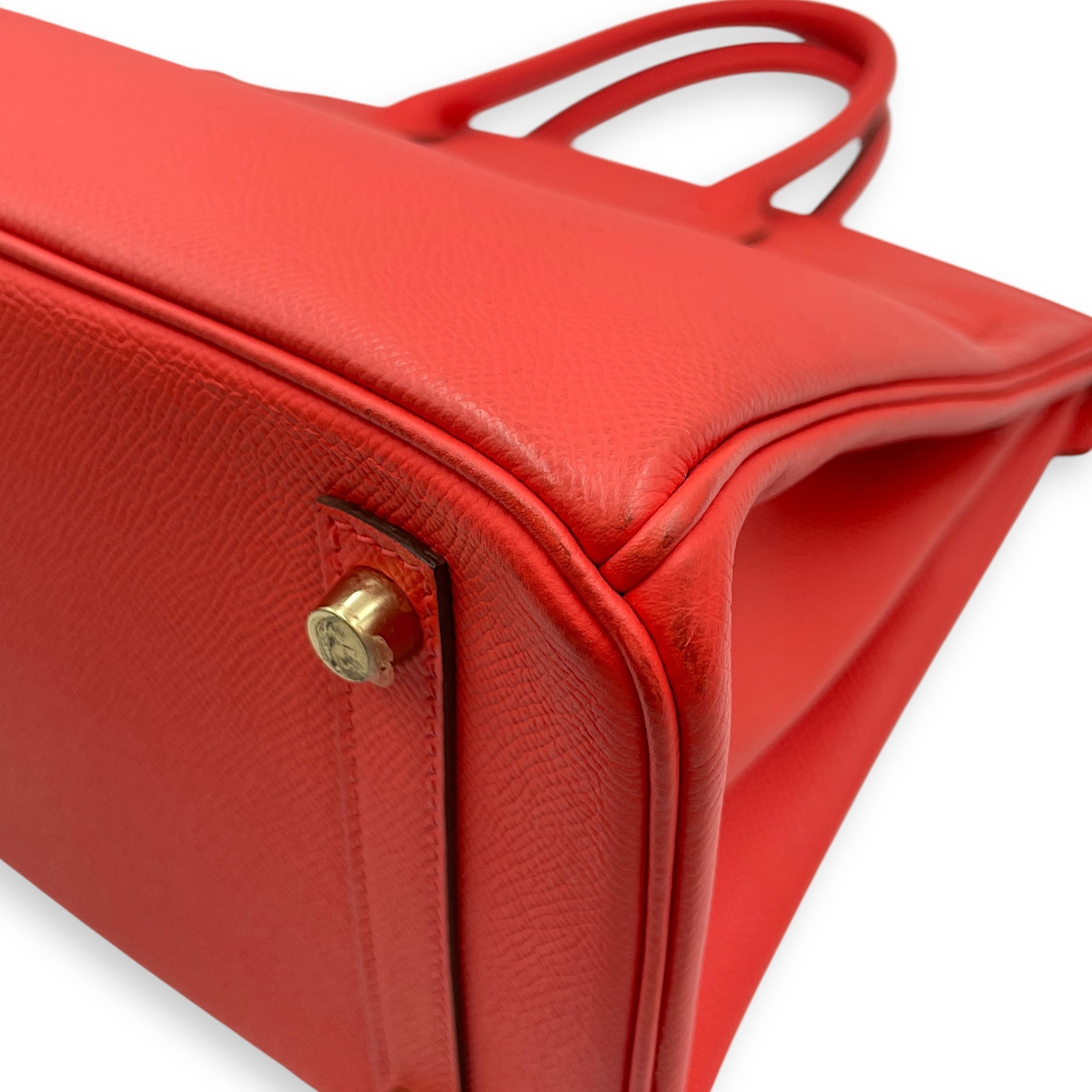 Birkin 30 Rose Jaipur in Epsom, Gold hardware