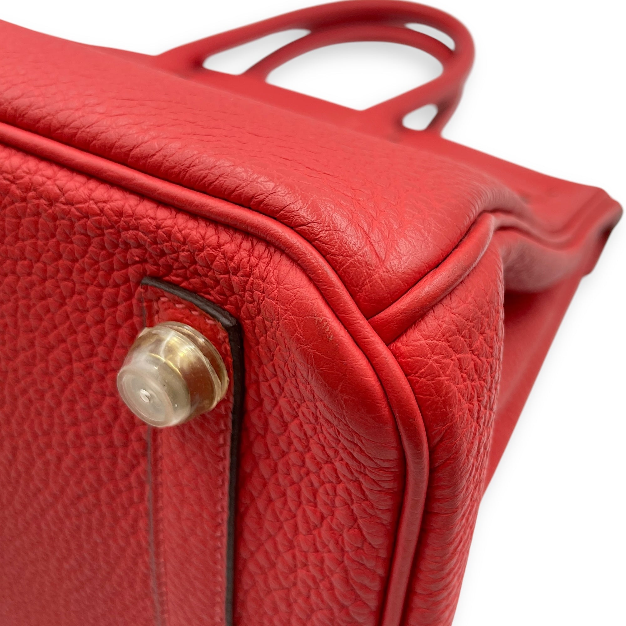 Birkin 30 Rouge Pivoine in Togo, Gold hardware
