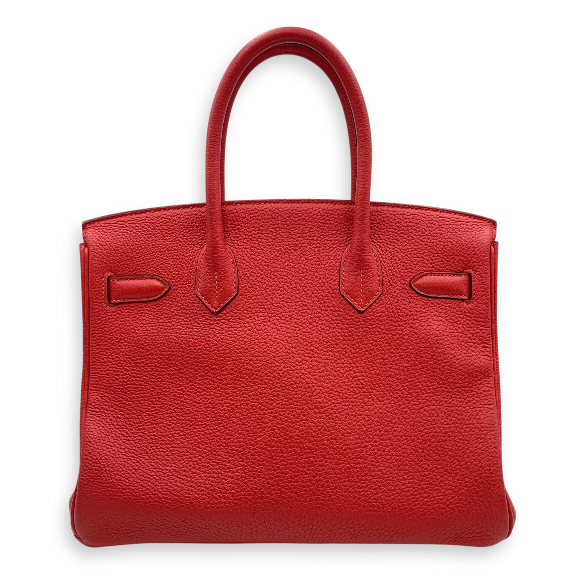 Birkin 30 Rouge Pivoine in Togo, Gold hardware