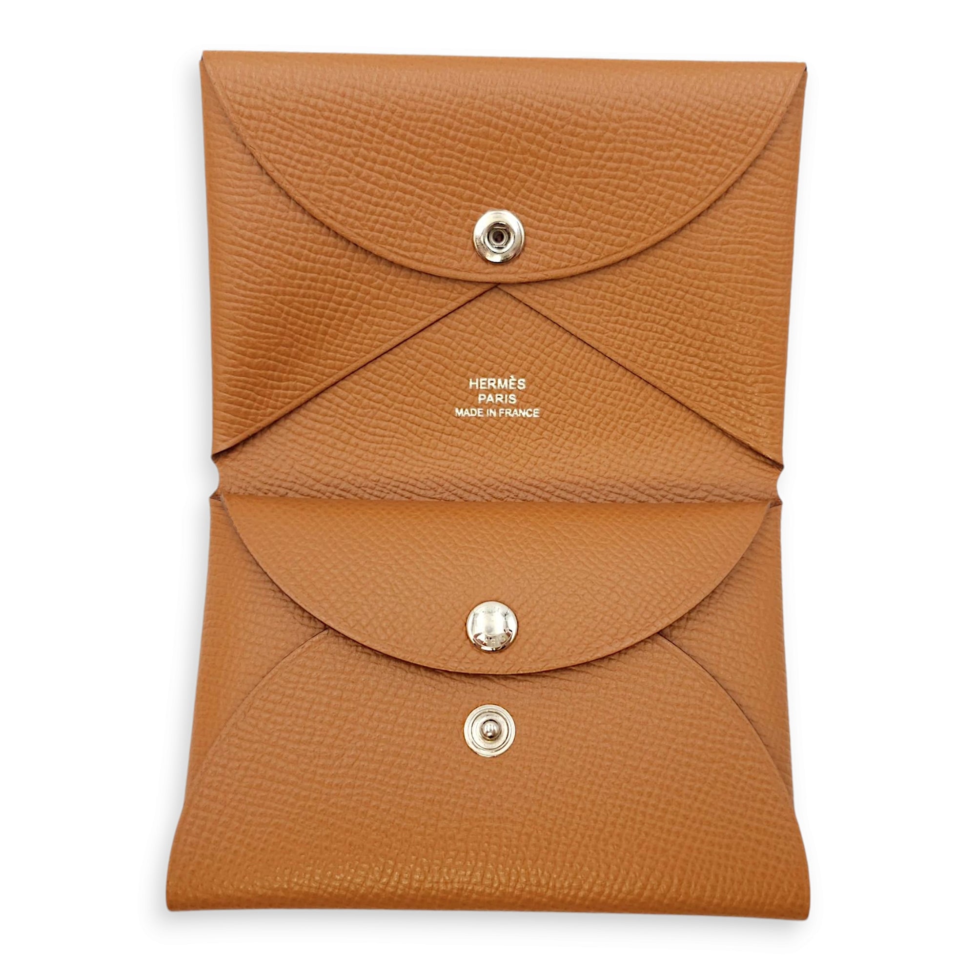 Calvi Duo Gold Card Holder in Epsom