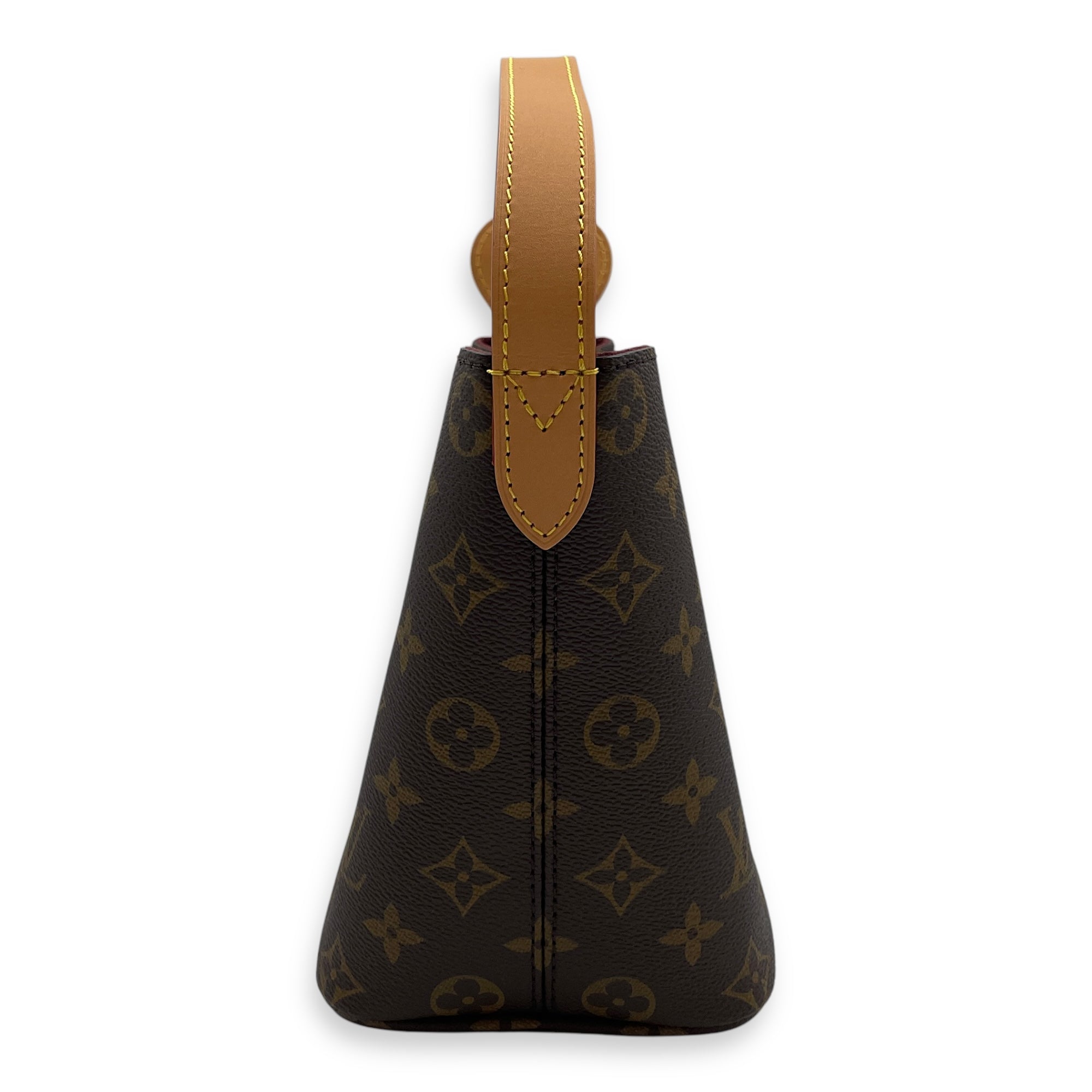 LV all in BB 18 Brown Monogram Shoulder Bag in Coated Canvas, Gold hardware