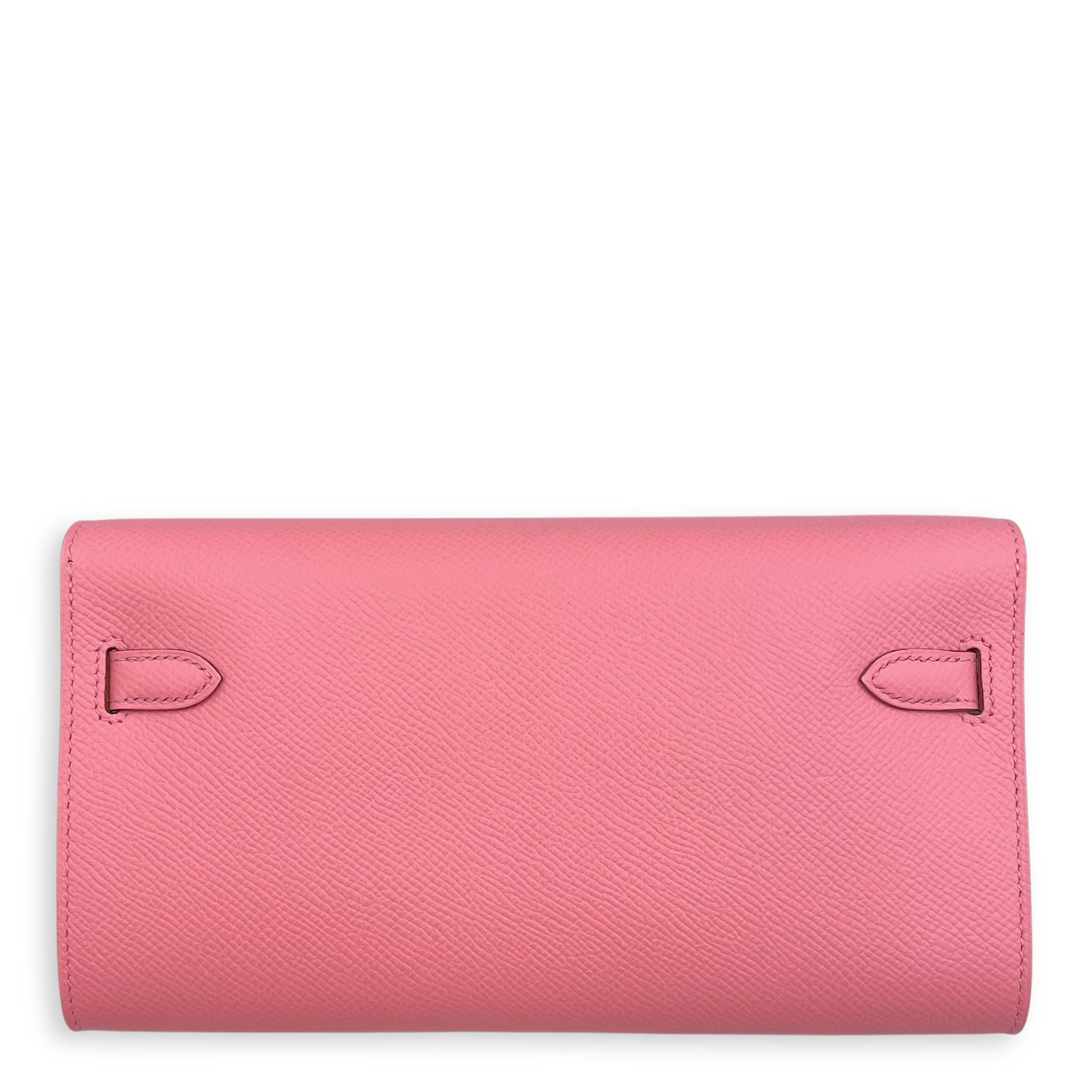 Kelly To Go Rose Confetti Crossbody Bag in Epsom, Palladium hardware
