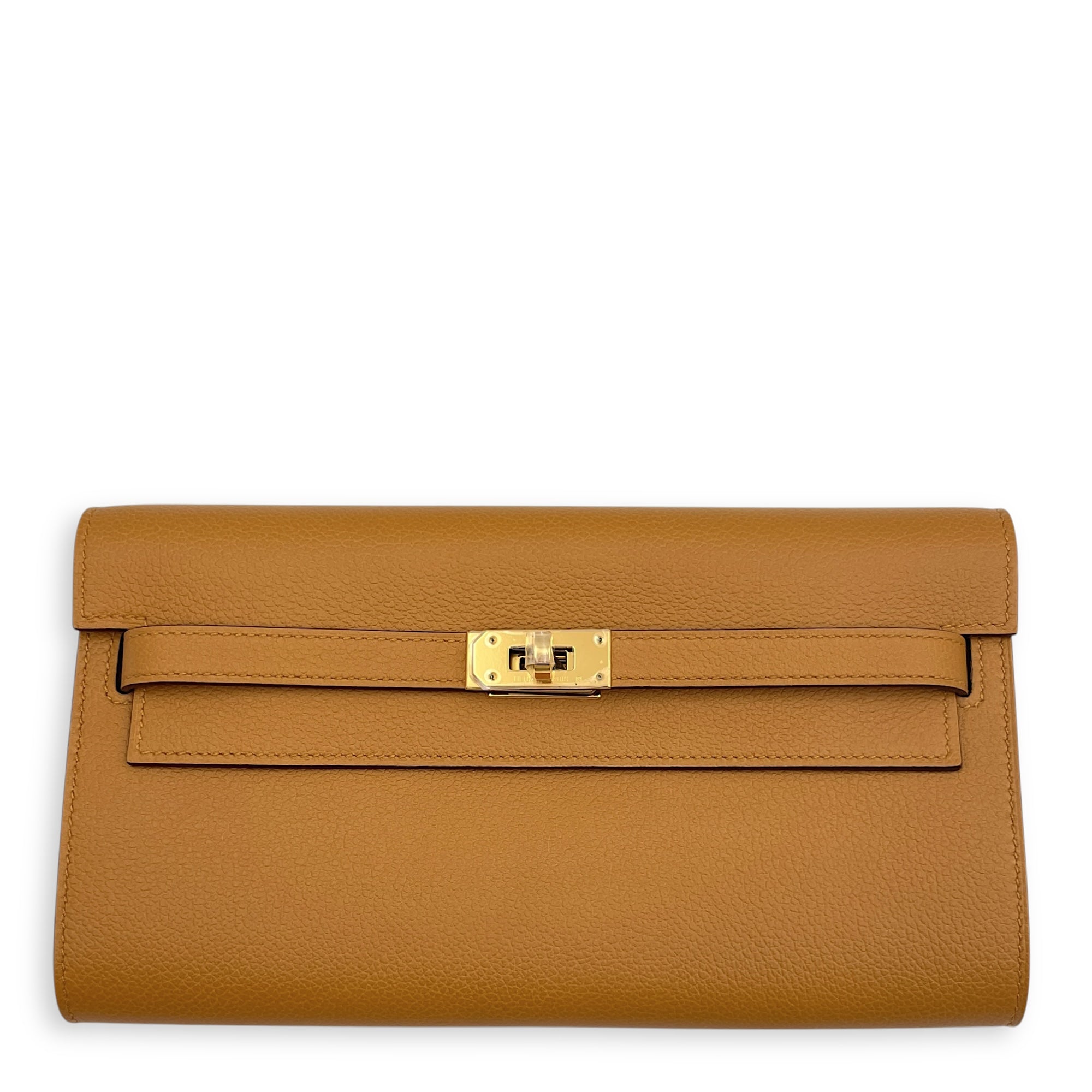 Kelly To Go Caramel Crossbody Bag in Evercolor, Gold hardware