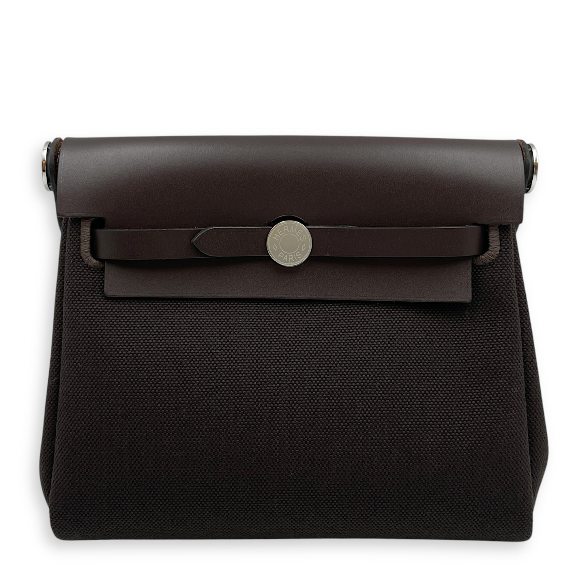 Herbag Mini Ebene in Vache Hunter/Toile, Palladium hardware