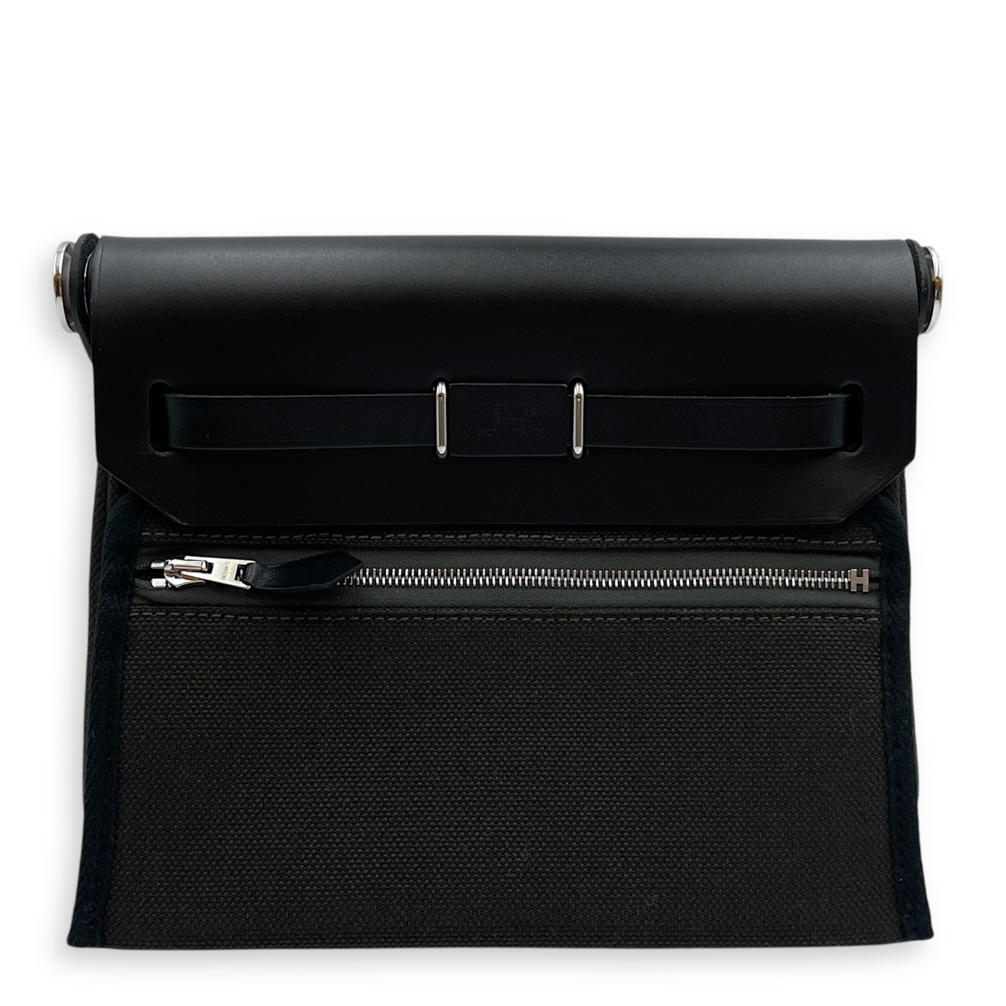 Herbag Mini Dark Bronze/Noir in Toile/Vache Hunter, Palladium hardware