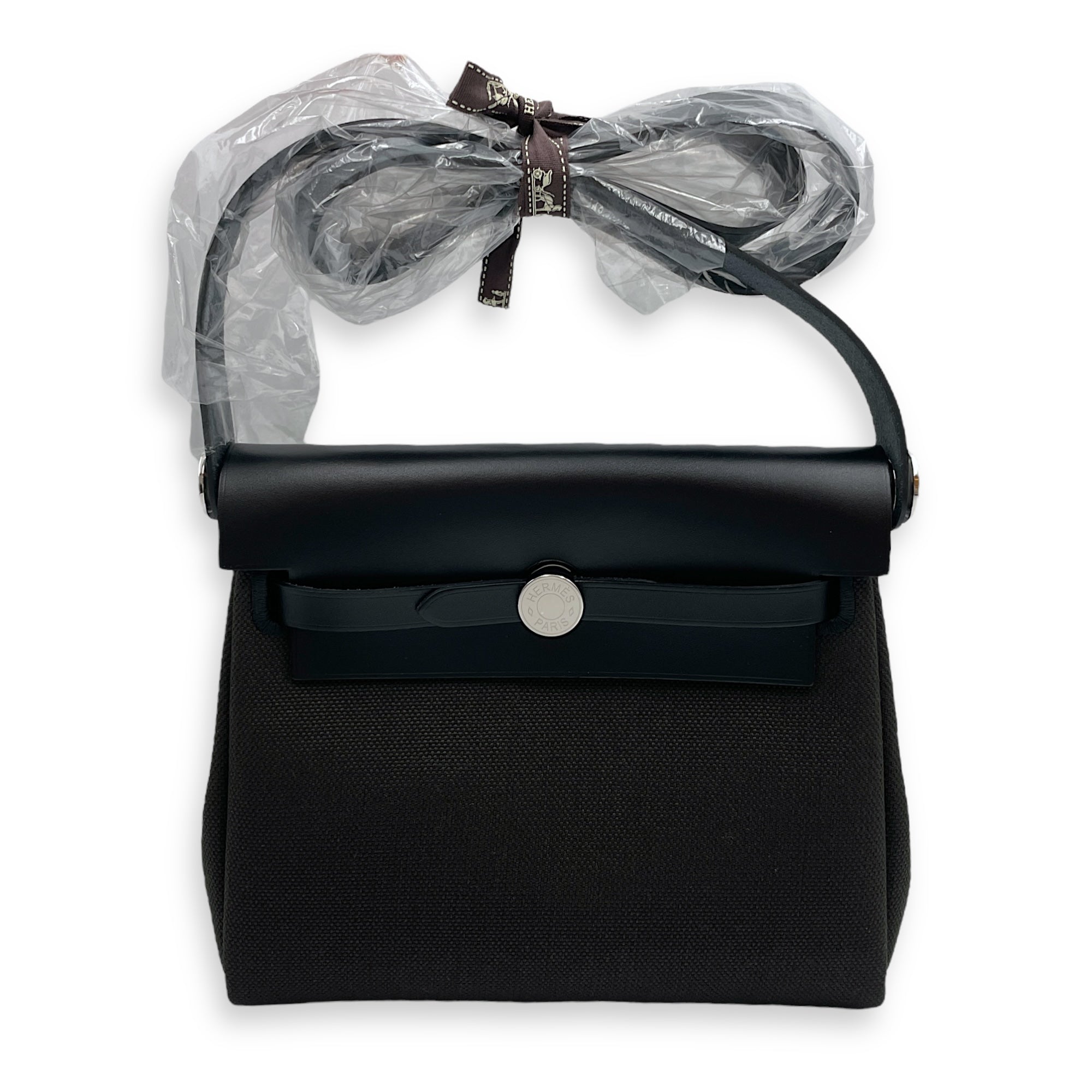 Herbag Mini Dark Bronze/Noir in Toile/Vache Hunter, Palladium hardware