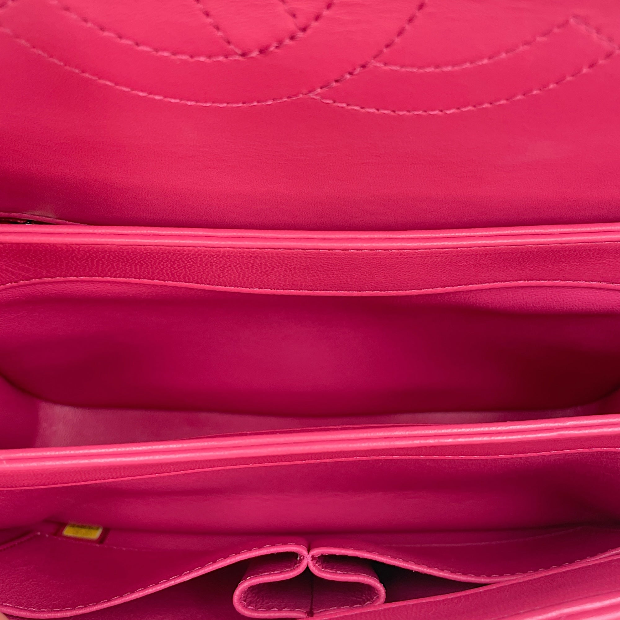 Trendy CC Small Pink Top Handle Bag in Calfskin, Gold hardware