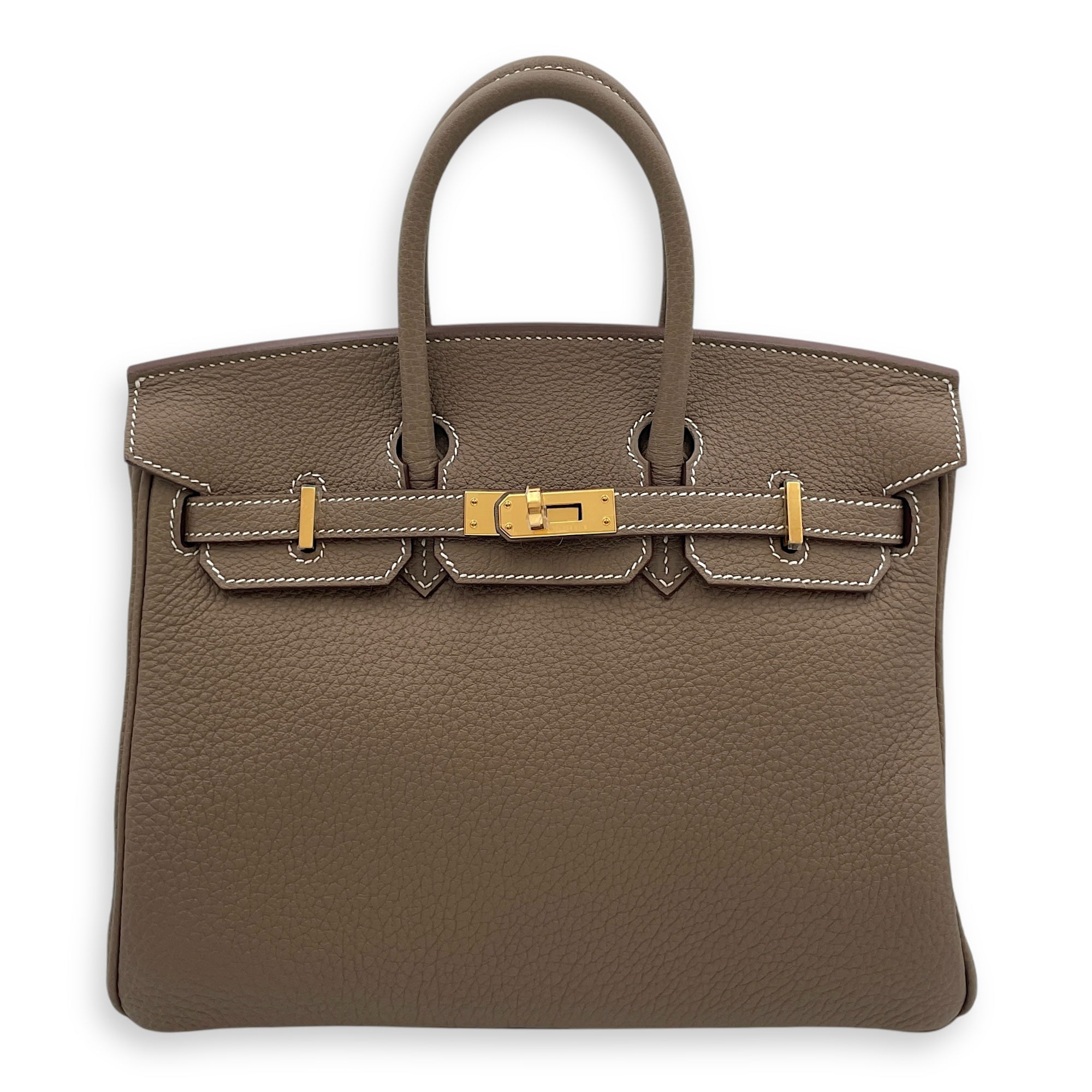 Birkin 25 Etoupe in Togo, Gold hardware