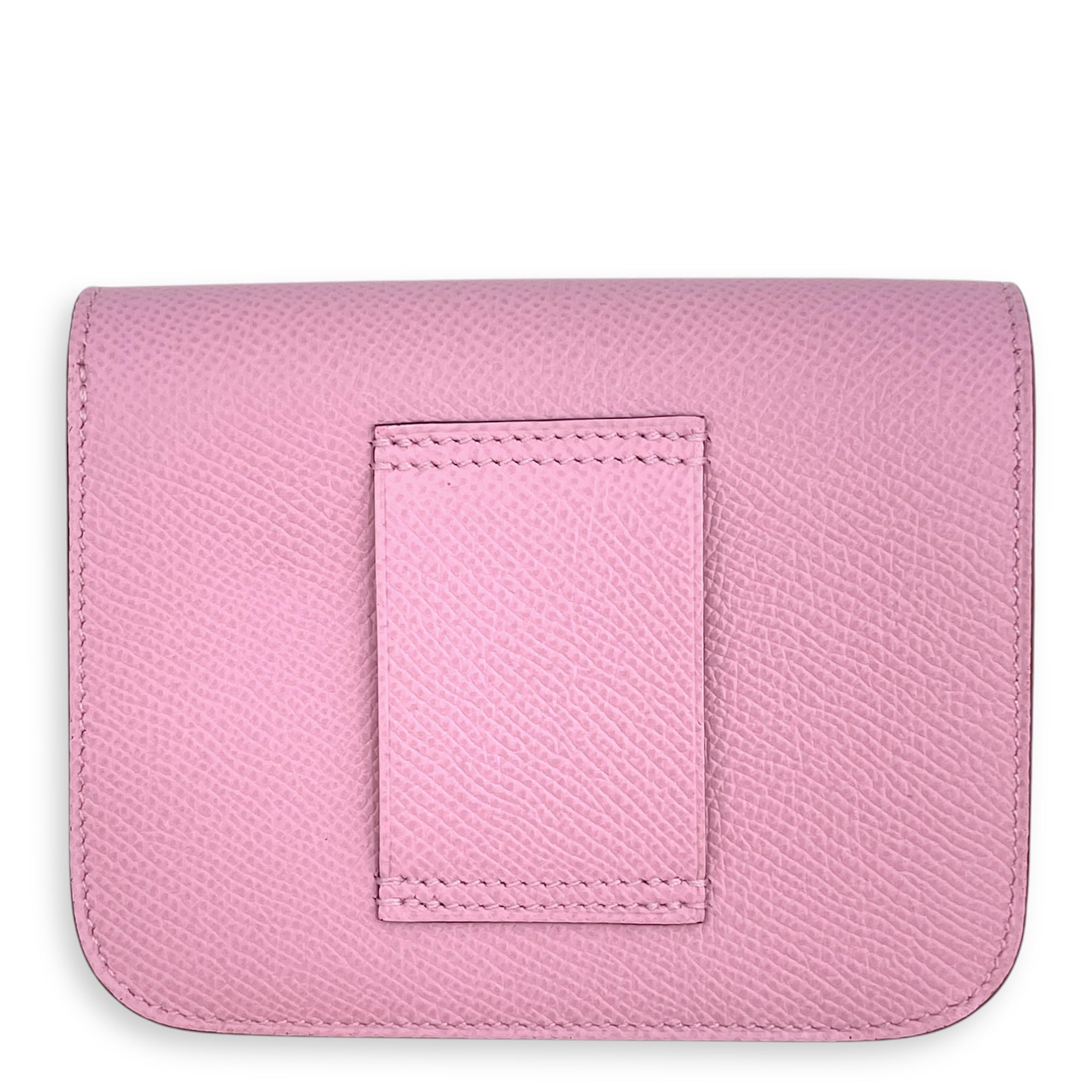 Constance Slim Mauve Sylvestre Wallet in Epsom, Palladium hardware