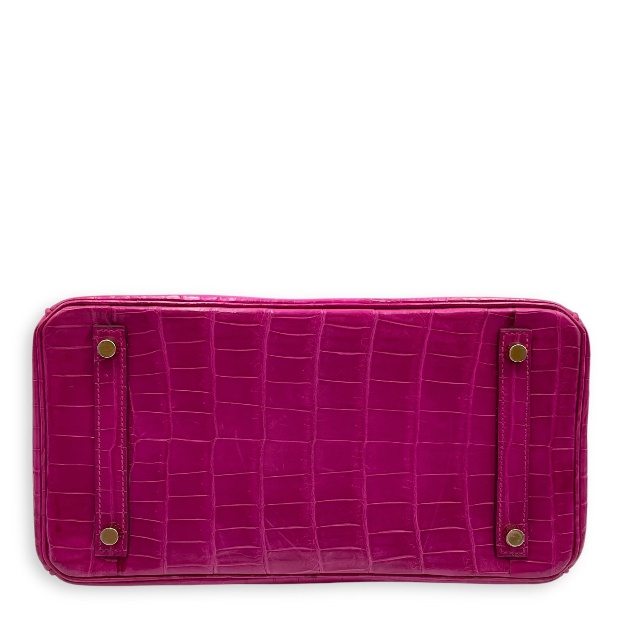 Birkin 30 Rose Sherazade in Shiny Niloticus, Gold hardware