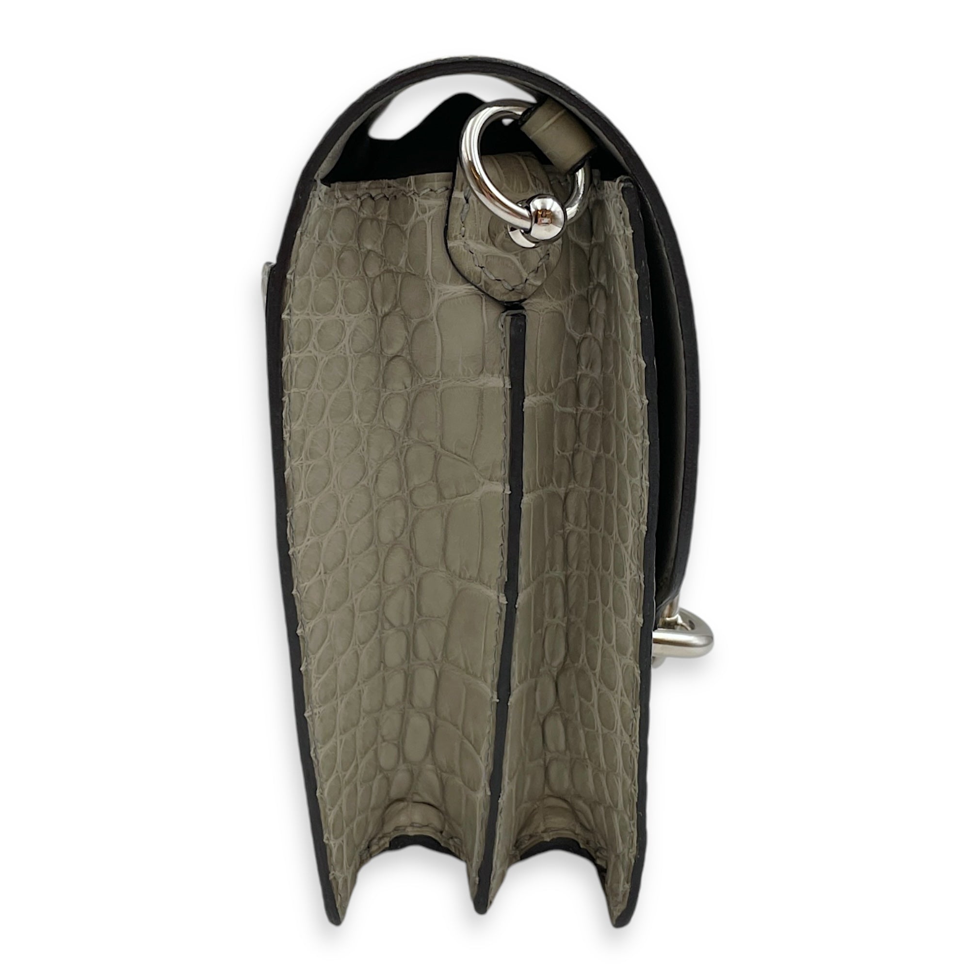 Roulis Touch Mini Ombre/Gris in Lizard/Matte Alligator, Palladium hardware