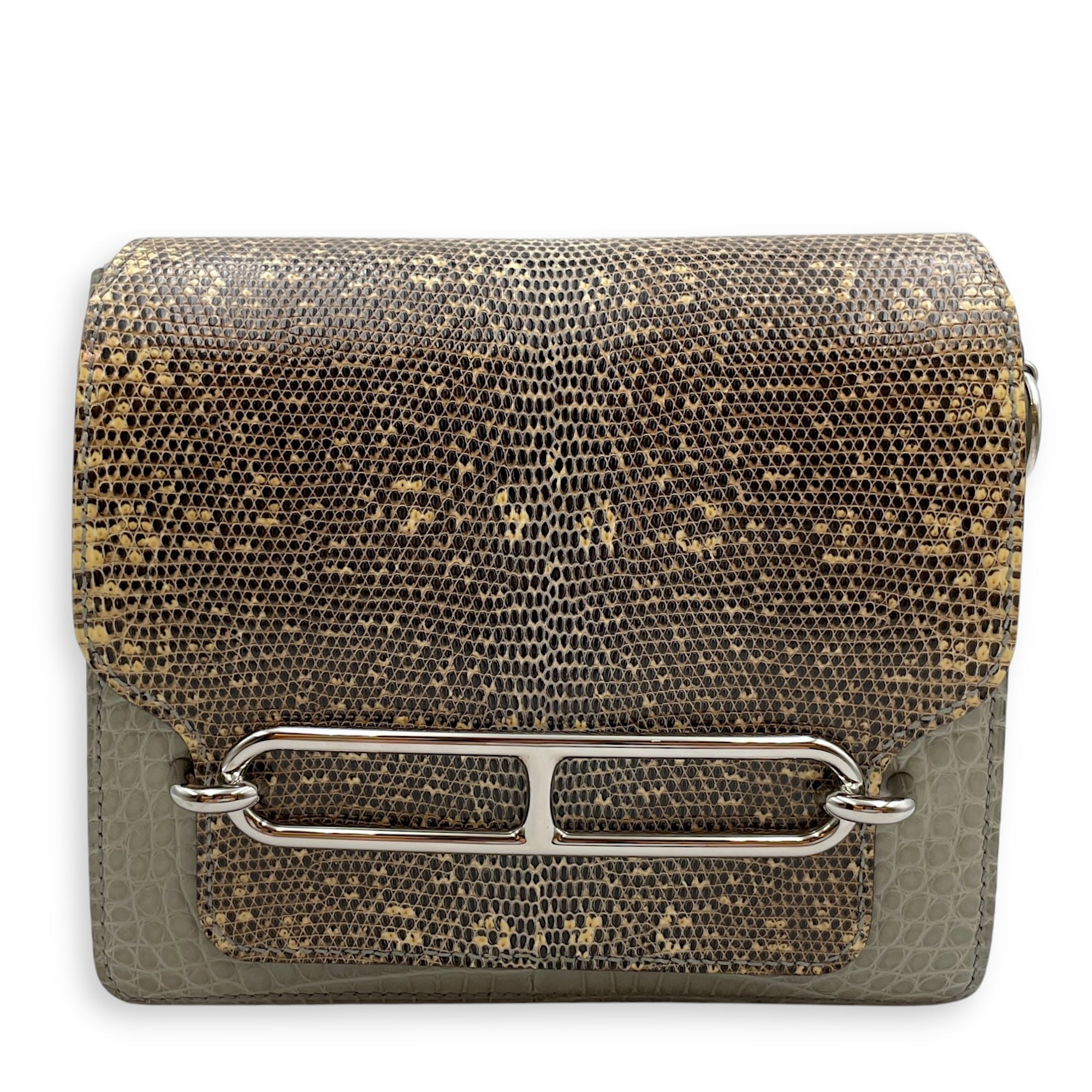 Roulis Touch Mini Ombre/Gris in Lizard/Matte Alligator, Palladium hardware