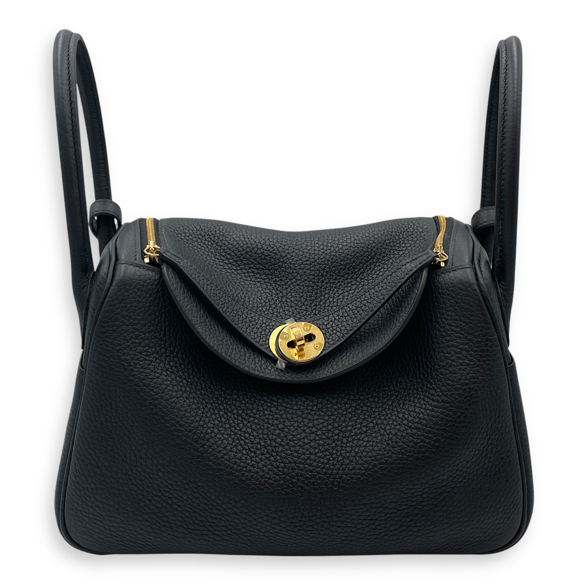 Lindy 26 Black in Clemence, Gold hardware