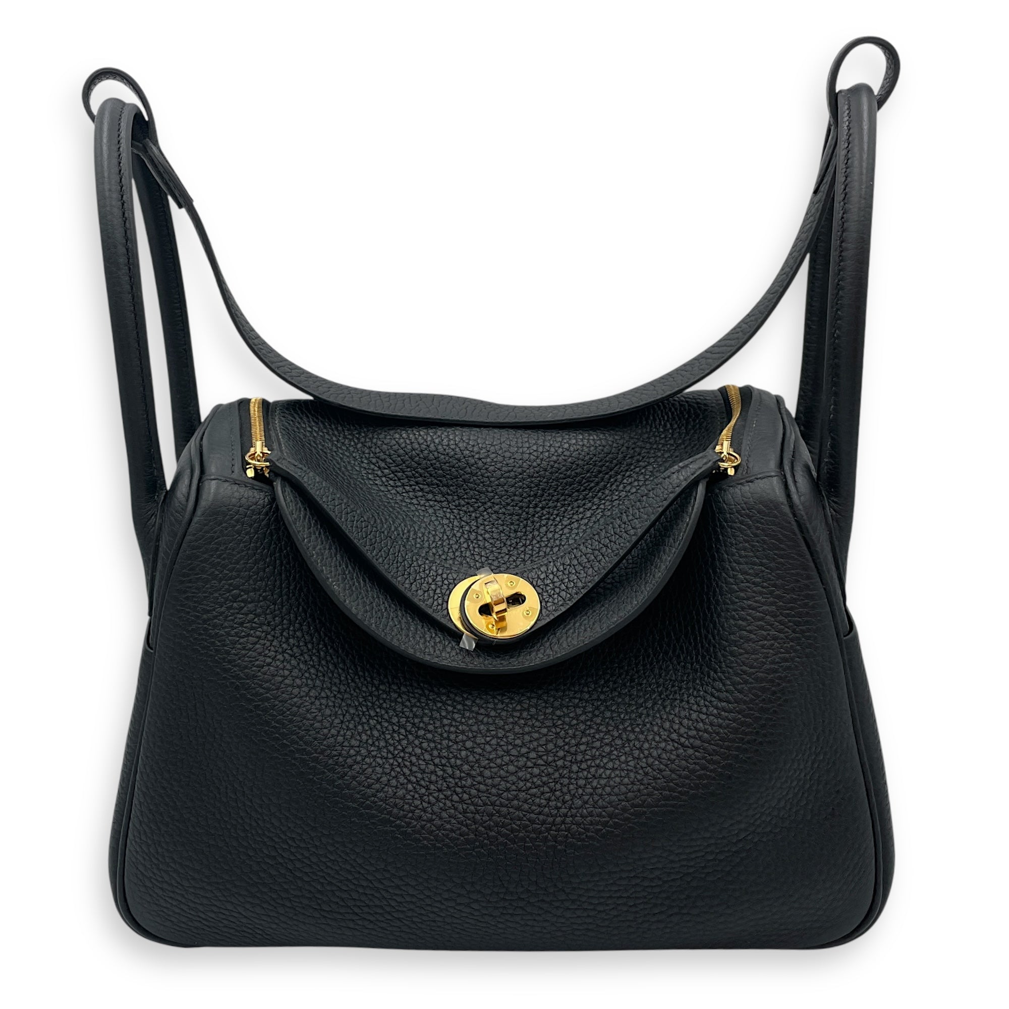 Lindy 26 Black in Clemence, Gold hardware