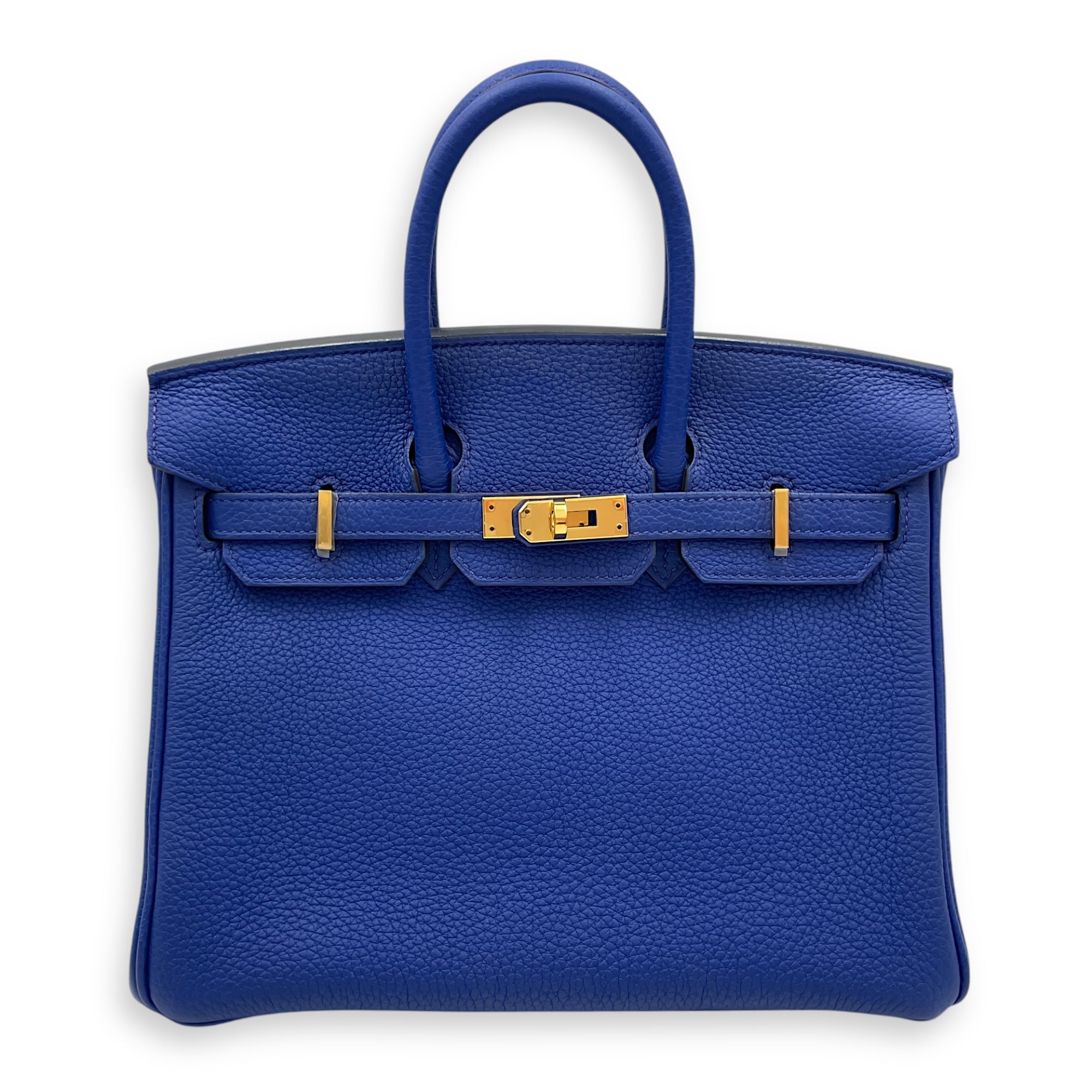 Birkin 25 Blue Royal in Togo, Gold hardware